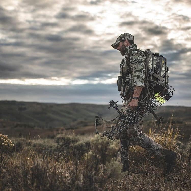 Hunting Backpack with Waterproof Rain Cover Camo Backpack with Bow and Rifle Holder for Camping,Hiking - Image 7