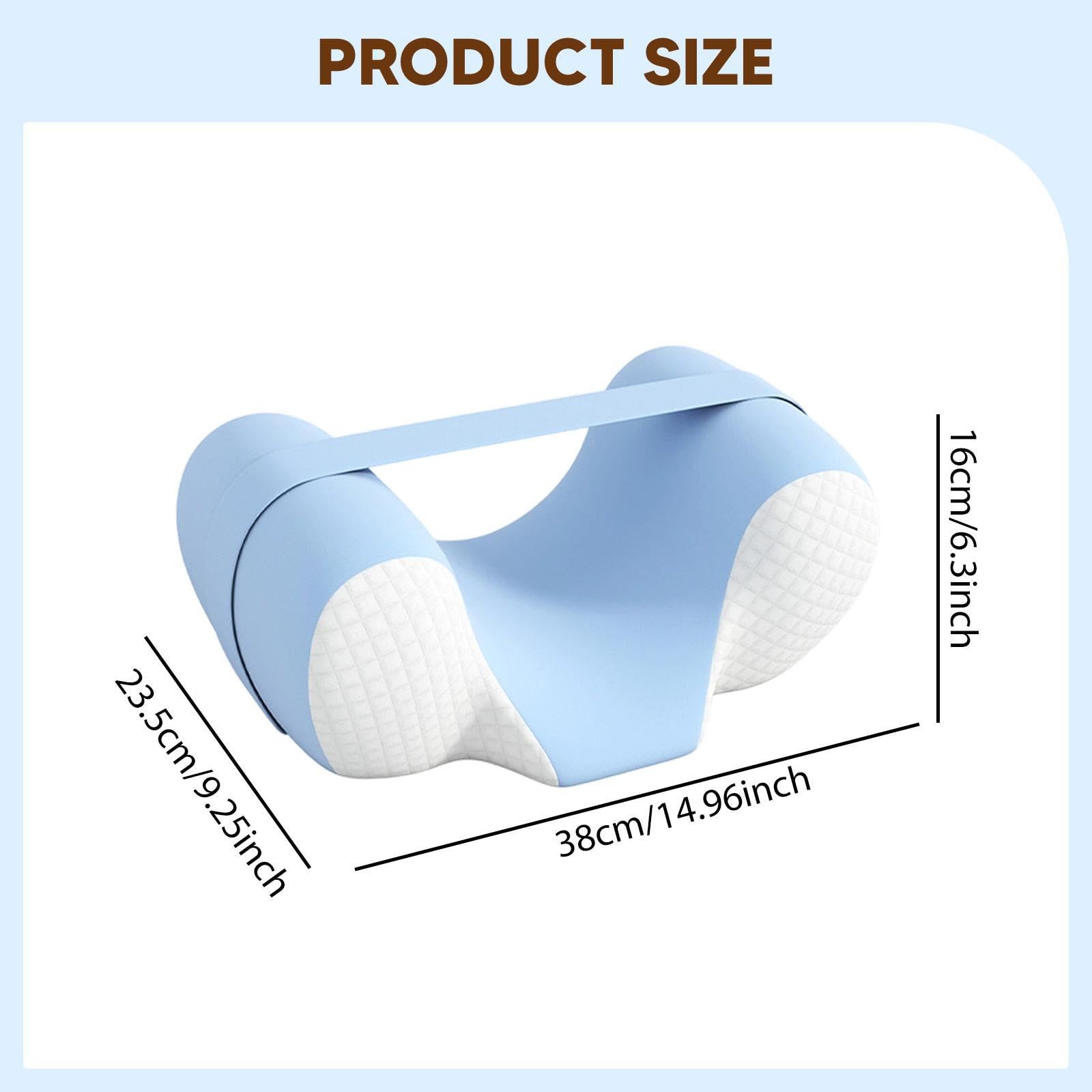 Sharplace Cuscino per dormire sulla schiena in memory foam, pratico e confortevole, mantiene la testa dritta e antirughe.