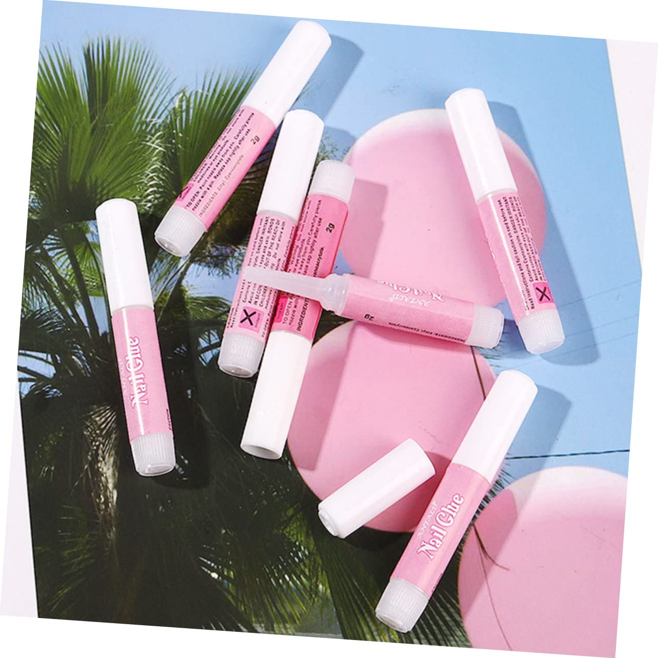 Didiseaon 3 Juegos De Pegamento Para Uñas Postizas De 2 G Secado Rápido Adhesivo Fuerte Para Manicura Y Decoración De Uñas 25 Unidades X 3