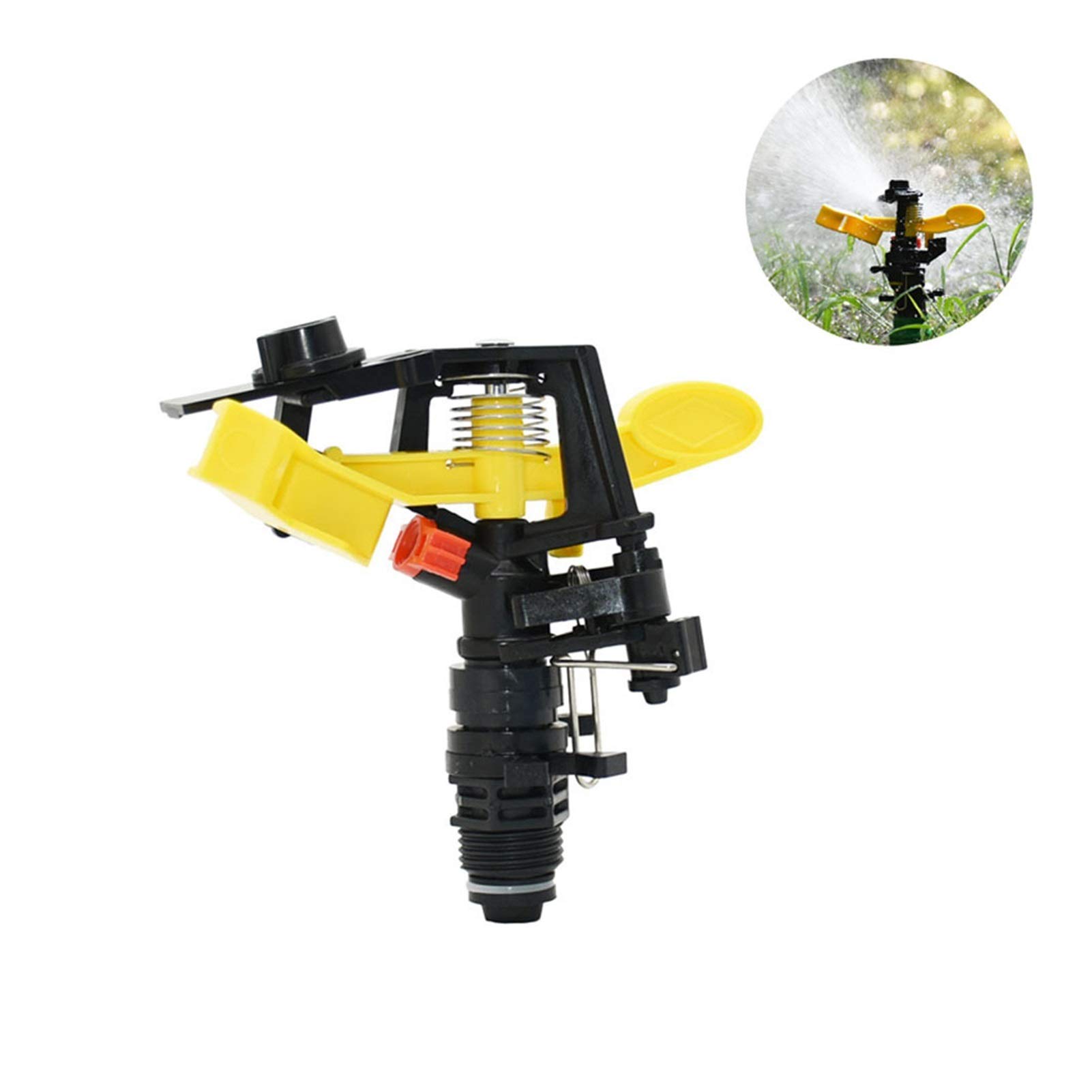 Annaffiatura del giardino irrigazione del prato in 1/2 "3/4" Thread esterno REGOLABILE REGOLABILE REGOLABILE ROTANTE ROTATITO ROCKER ARM Sprinkler 360 gradi Spruzzatore rotante for annaffiato 11