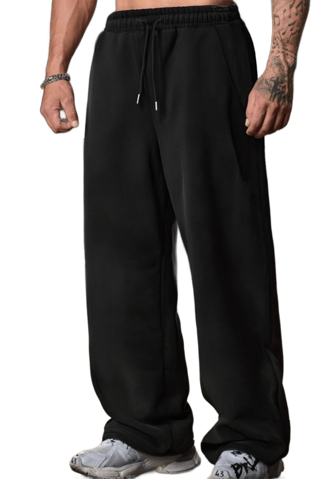 dockstreet Track Pant for Men || Baggy Fit || Track Pants || Full Elastic Jogger Track Pant || 100% Cotton-picture-39