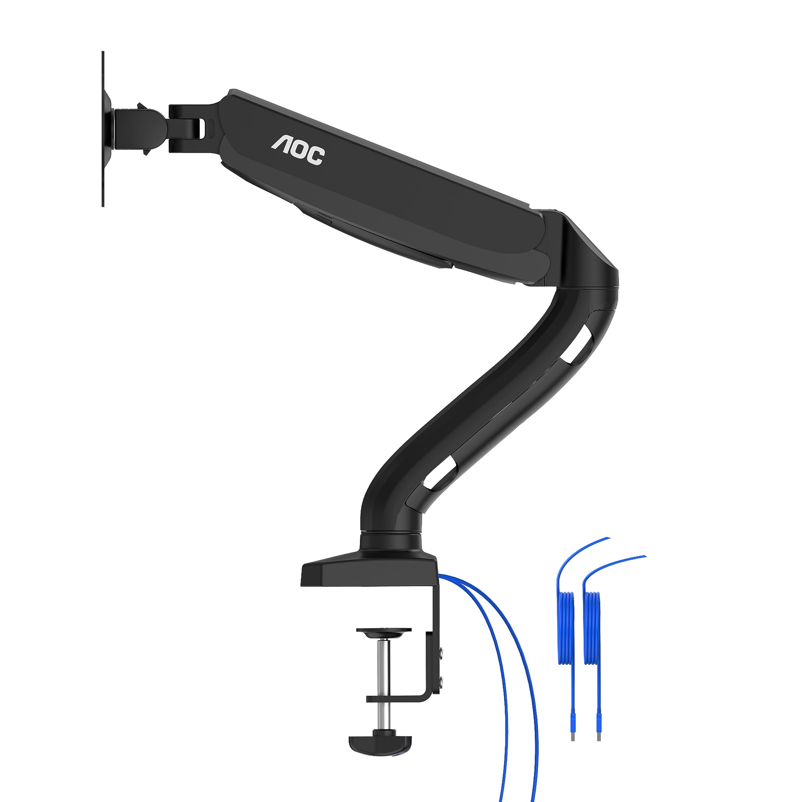 AOC AS110DX Supporto Monitor PC, USB HUB, Single