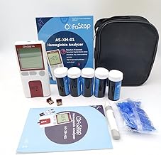 1pc Healthcaretuye Hemoglobin Meter Hemoglobin Test Meter Kit Hemoglobin Analyzer Anemia Monitor + 125xStrips + 125xLancets