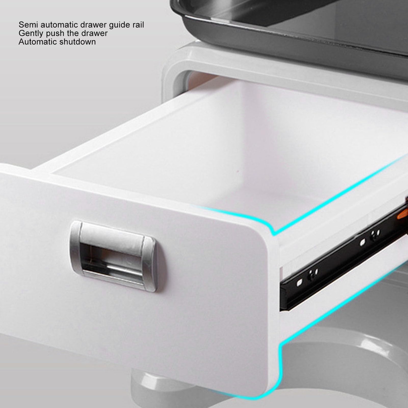 Carrello Medico Mobile con Doppi Cassetti, capacità di Carico di 50 Kg, Design Ergonomico, Ampio Spazio di Archiviazione, per Clinica del Salone di Bellezza