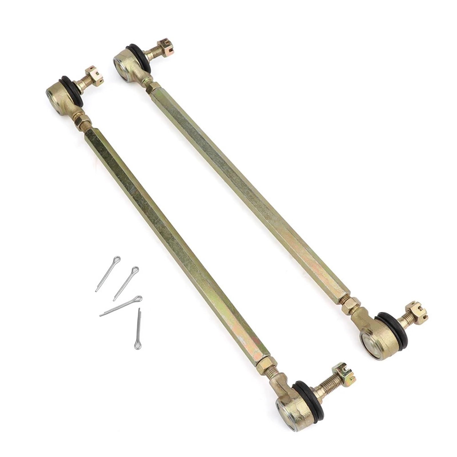 Rótula de suspensión Compatible con 50cc-250cc ATV Quad Go Kart UTV Buggy piezas de 4 ruedas 1 par conjunto varilla dirección Kit extremo junta esférica(1 pair 100mm)