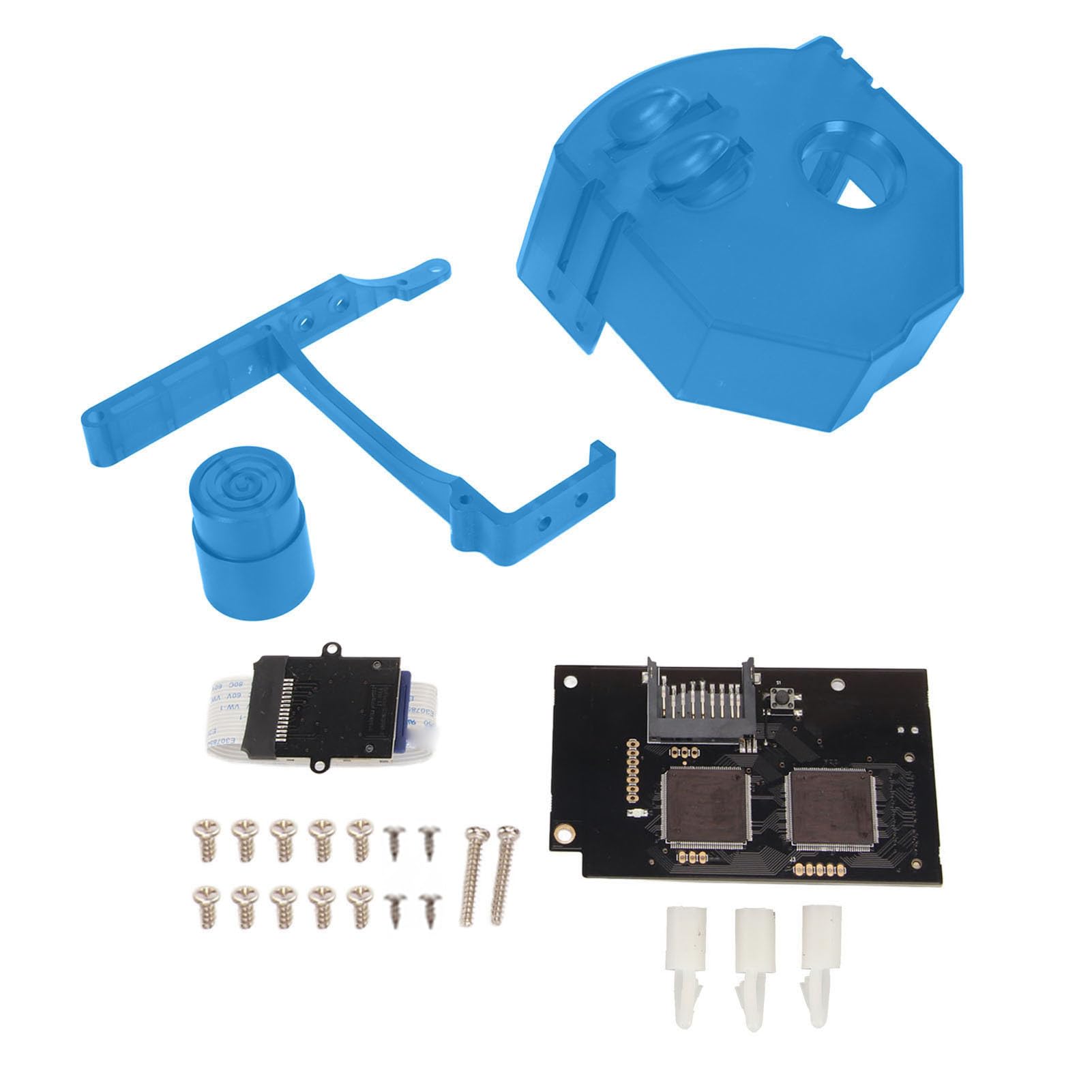 para Placa de Simulación de Unidad óptica GDEMU V5.20 para Consola Dreamcast VA1 con Fácil Instalación, Lectura Rápida y Silenciosa, Piezas de Repuesto (Azul Transparente)