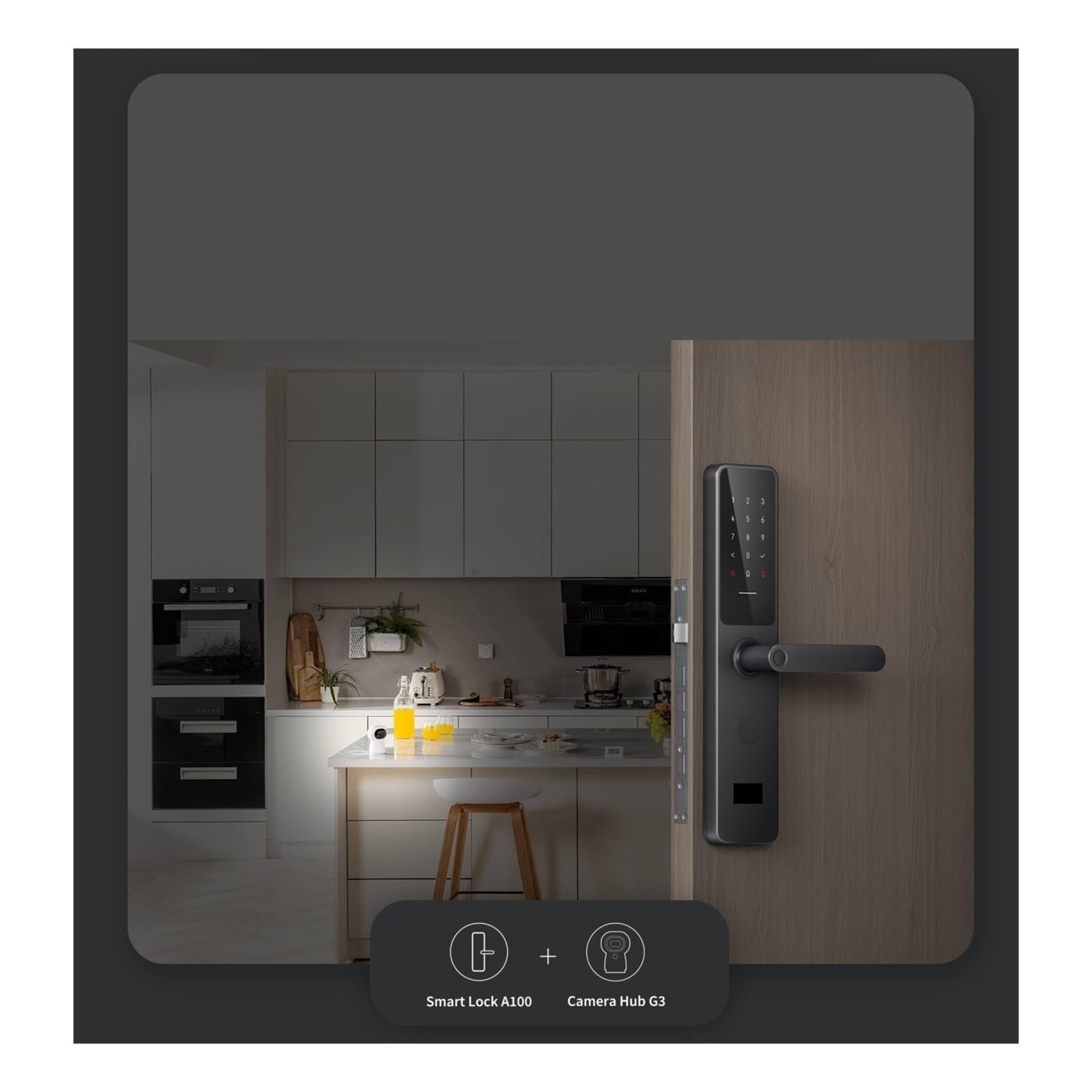 Inteligentny zamek, Inteligentny Zamek Do Drzwi A100 Pro Blokada Odcisku Palca APP Bluetooth Hasło NFC 7 Sposobów Odblokowania Obsługa Kluczem