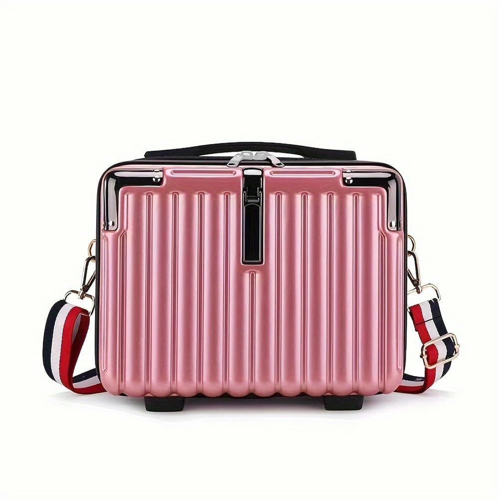 ZBDZSW Petite Trousse de Maquillage Portable réseau Rouge Grande capacité Sac de Maquillage pour Soins de la Peau Sac de Rangement de Maquillage pour Femme Voyage 14 Pouces