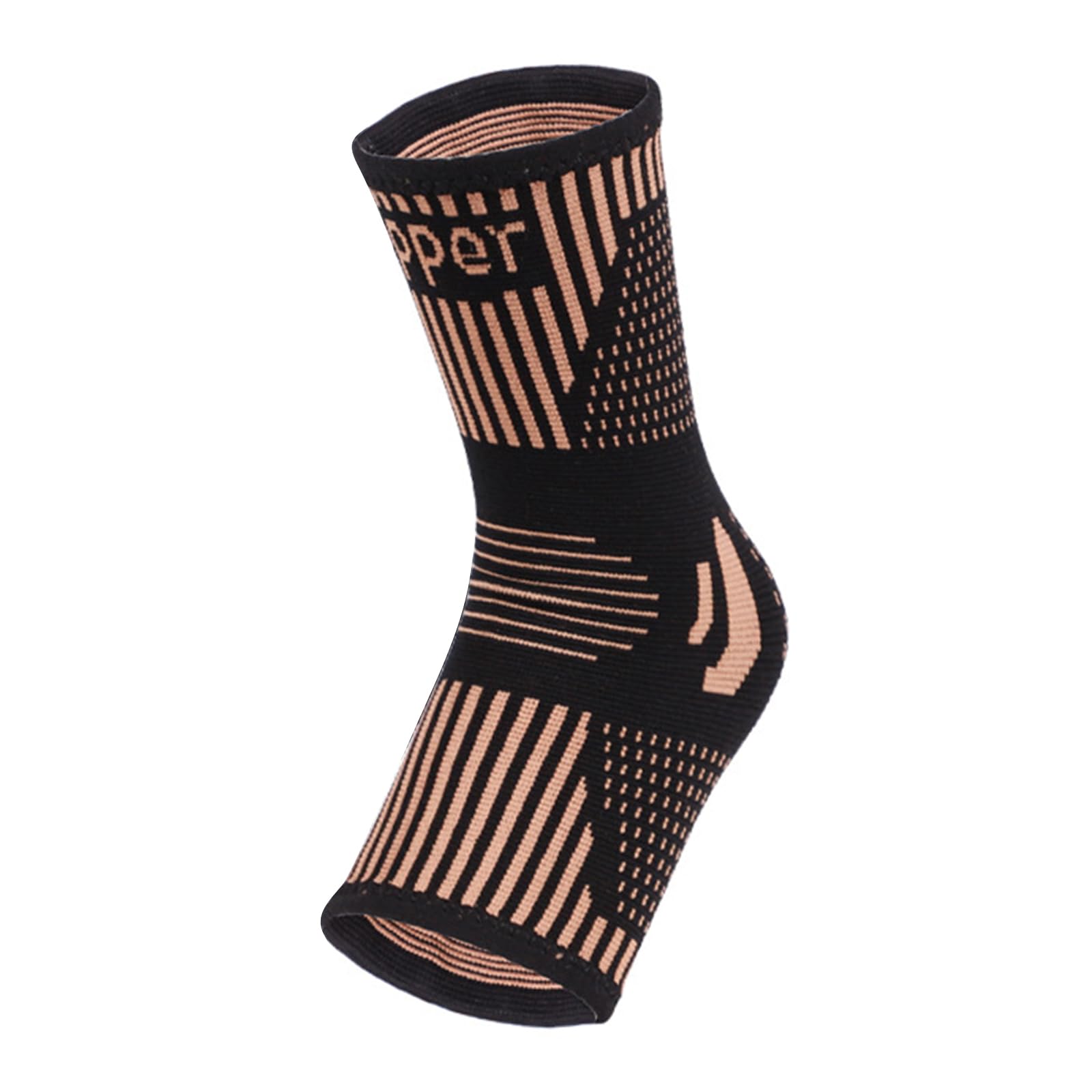 Tmboryuu Coppers Ankle Brace Men & Women Ankle Compression Sleeve Socks for Baseball Basketball Football Hiking Running