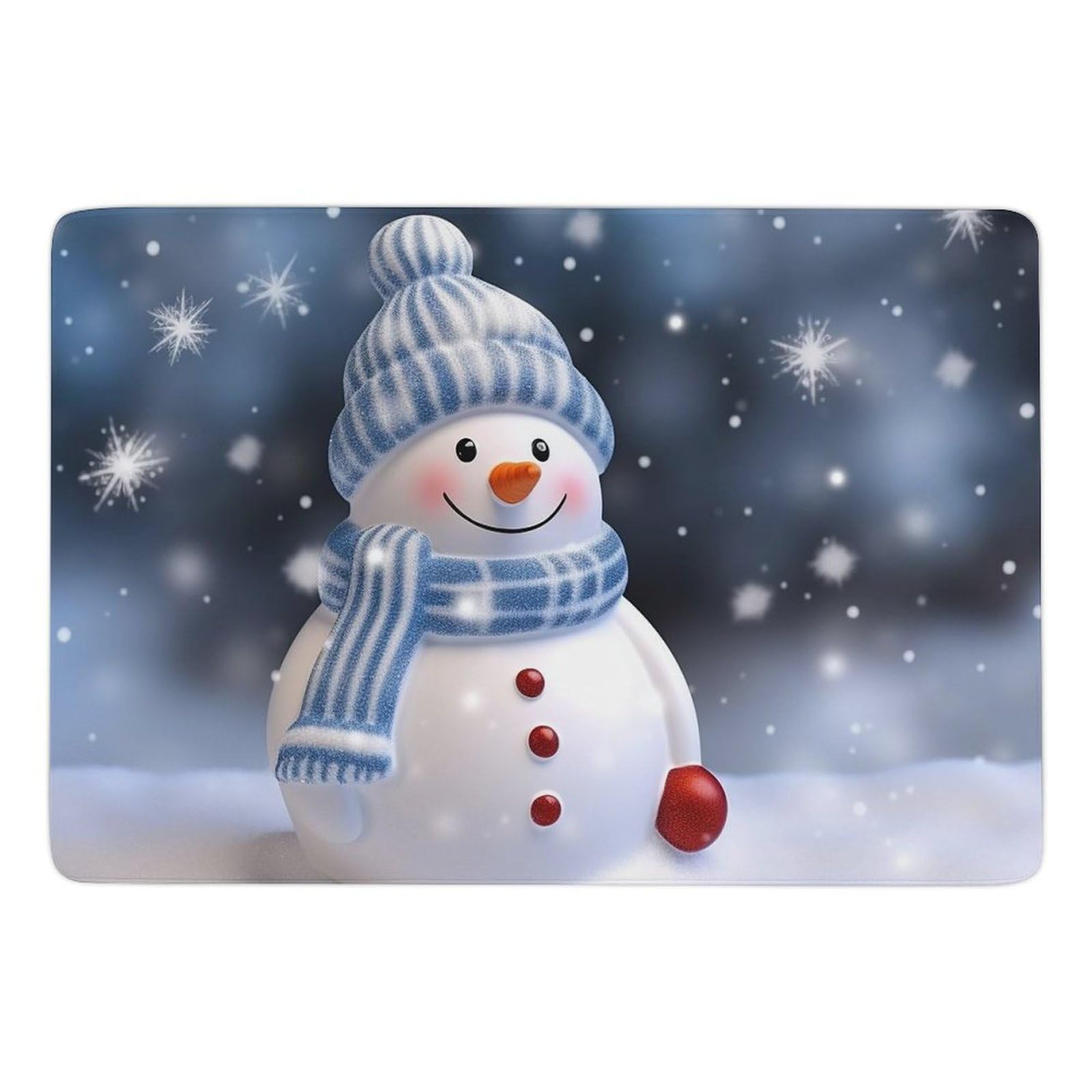Tapis de Noël doux en velours corail avec envers de sécurité isolant