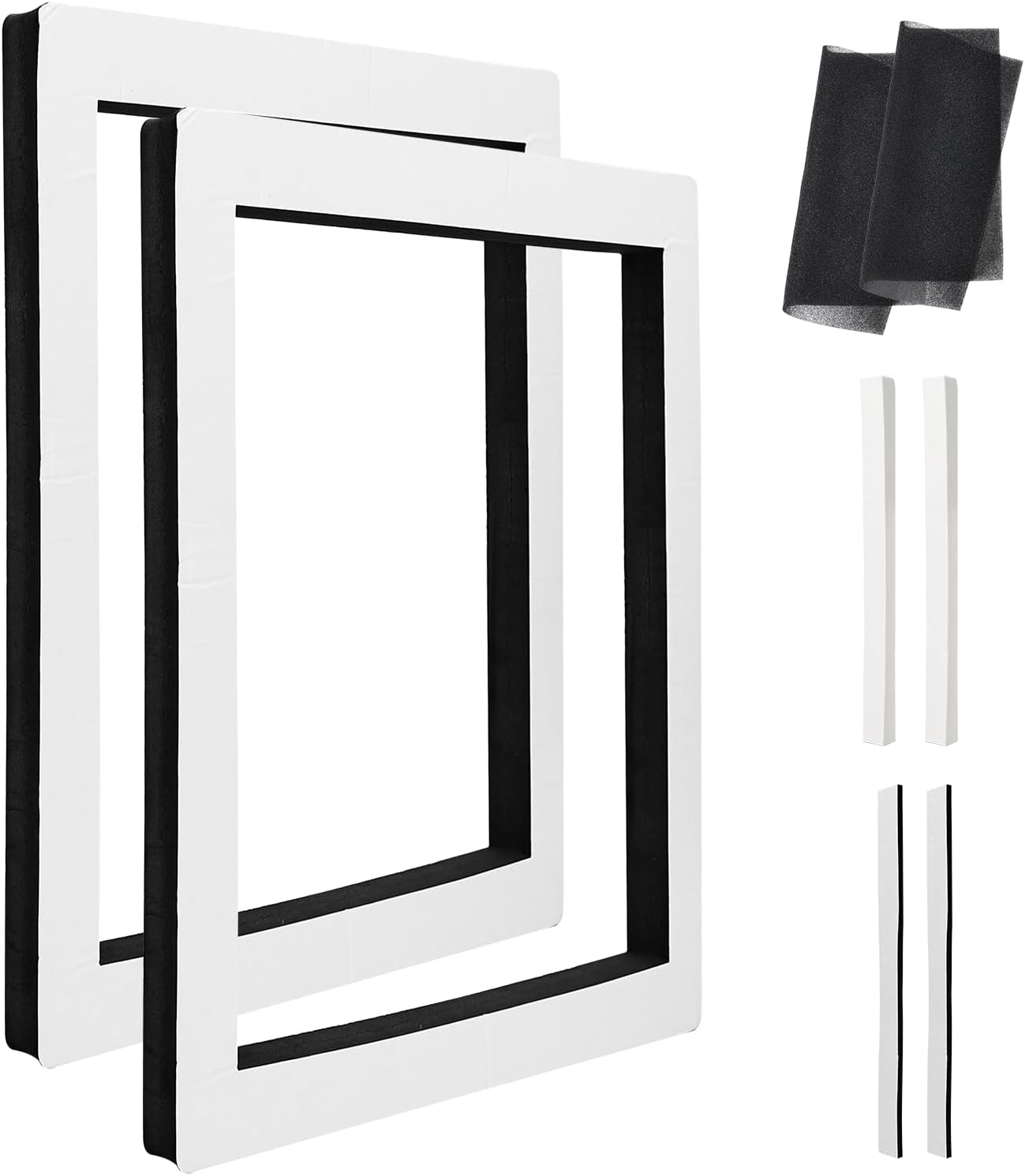 RVGUARD 14" x 14" Universal Camper Roof Air Conditioner Gasket Kit (2 Pack), Waterproof RV Roof Sealer, with AC Filter, for RV AC Roof Repair Replacement