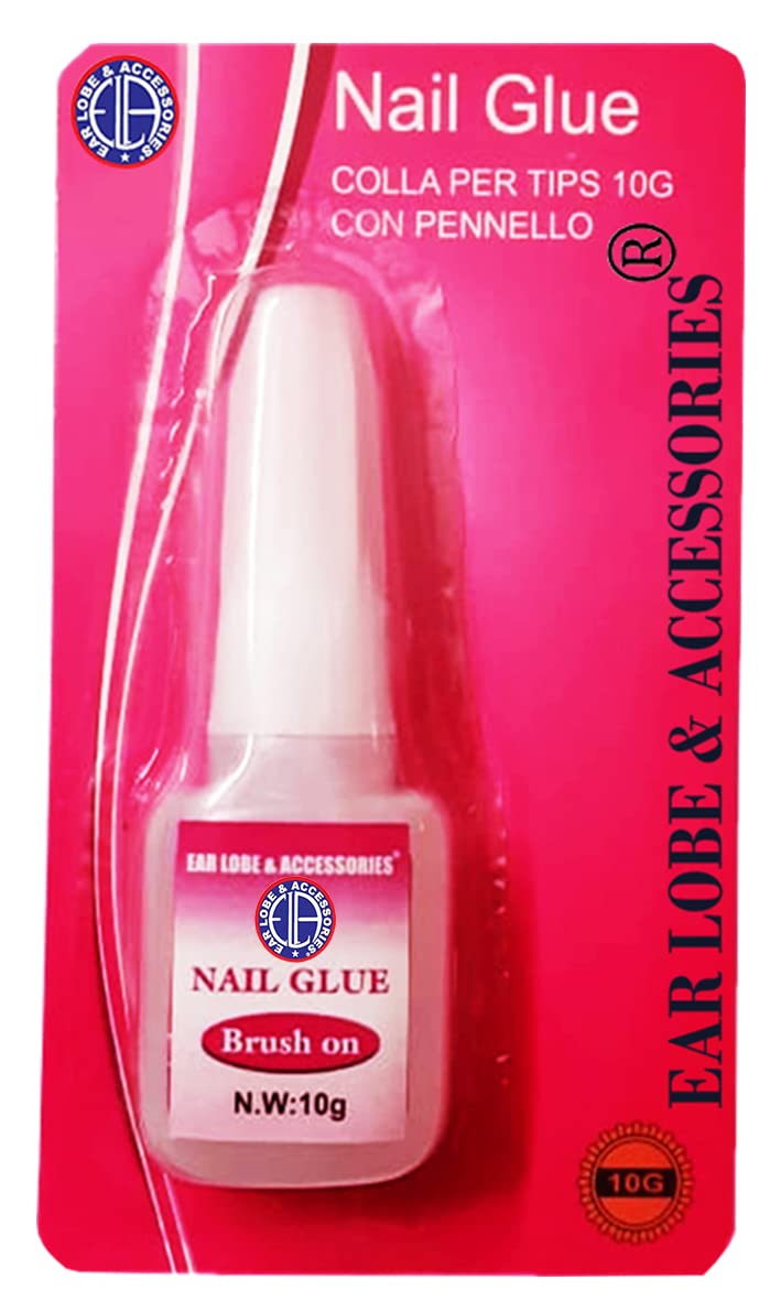 [Ear Lobe & Accessories] Brush on nail glue | for Artificial/French Nails 10ml-image-31