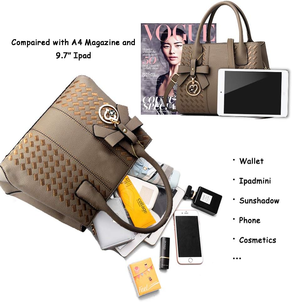 Purses and Handbags for Women Fashion Ladies PU Leather Top Handle Satchel Shoulder Tote Bags | Fashion, Ladies, Shoulder, Fashion, Ladies, Shoulder - Image 4