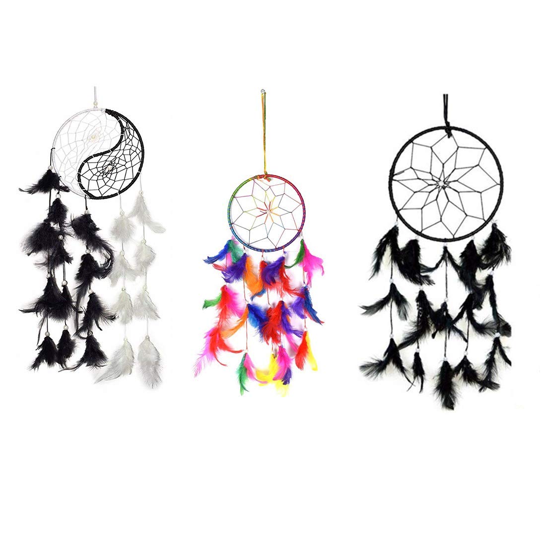 Vyne Pack 3 Yin Yang, Multi & Black Dream Catcher-image-8