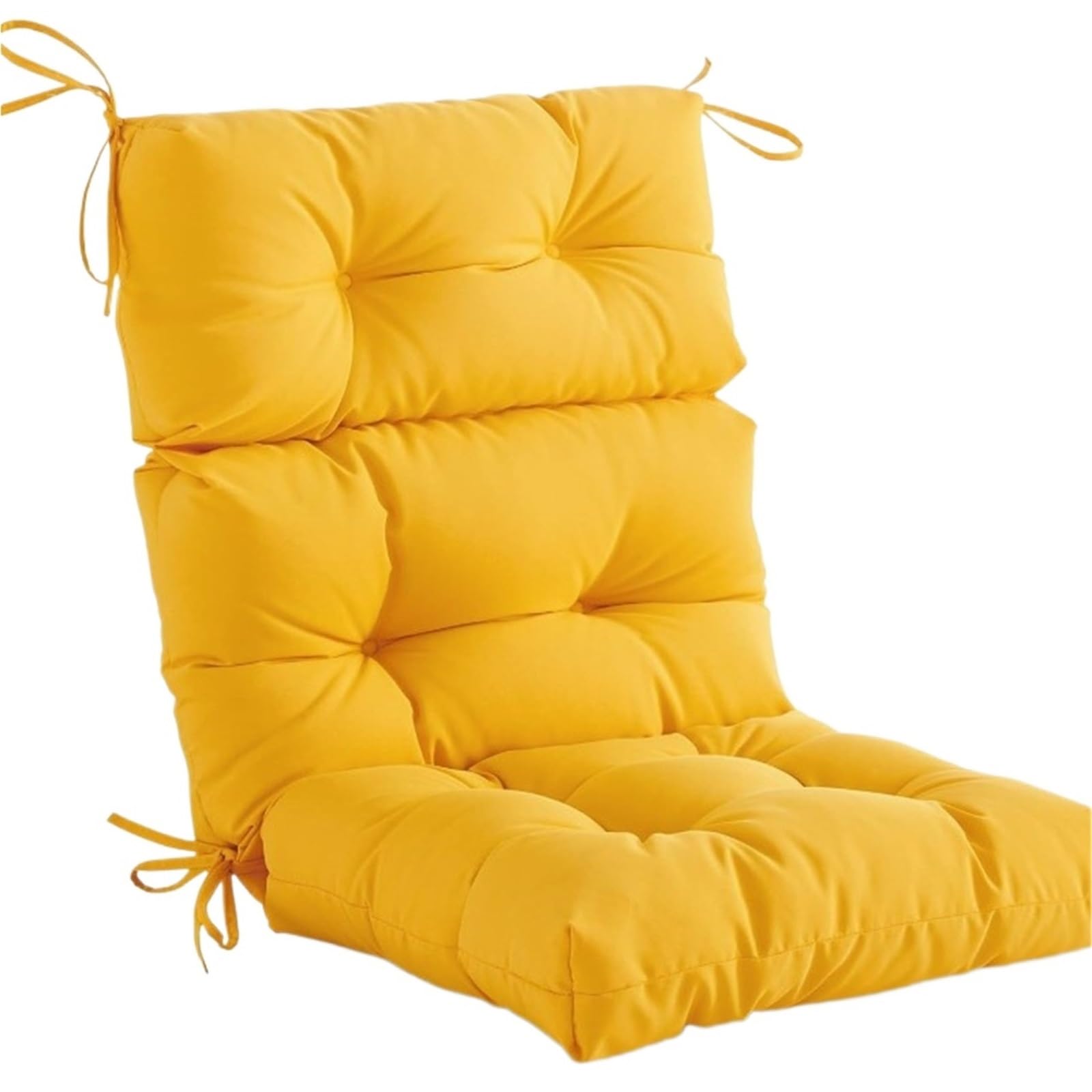 VNHGNHG 41 X 21 X 4 Patio Chair Cushions, Outdoor Seat/Back Chair Cushion Tufted Pillow, All Weather Replacement Outdoor Rocking Chair Cushions(Yellow,Waterproof)