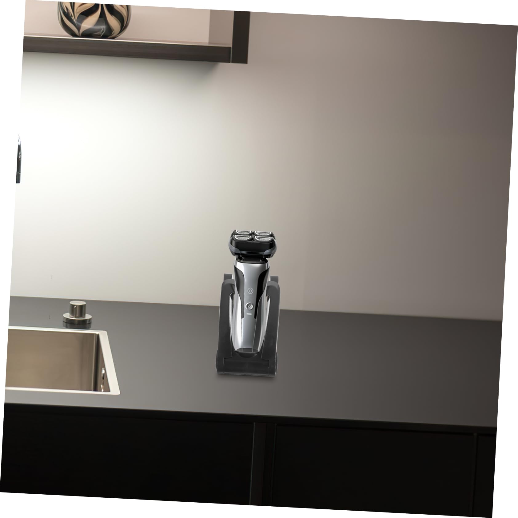 4 Pezzi Rasoio Inossidabile Organizer e Stabile per Personale Casa Compatibile con Vari Rasoio Design Chic e Routine Toelettatura