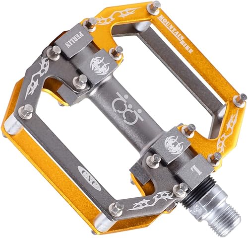 Miniatura 8 de TXJ Sports Pedales de bicicleta de montaña Rodamiento sellado Pedales de bicicleta de aleación de aluminio antideslizante para BMX MTB Road Bike 916