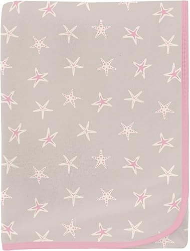 Miniatura 8 de KicKee Pants Mantas para envolver estampadas, viscosa de tela de bambú, lo que la convierte en una manta de bebé suave y sedosa, tamaño 40 x 29