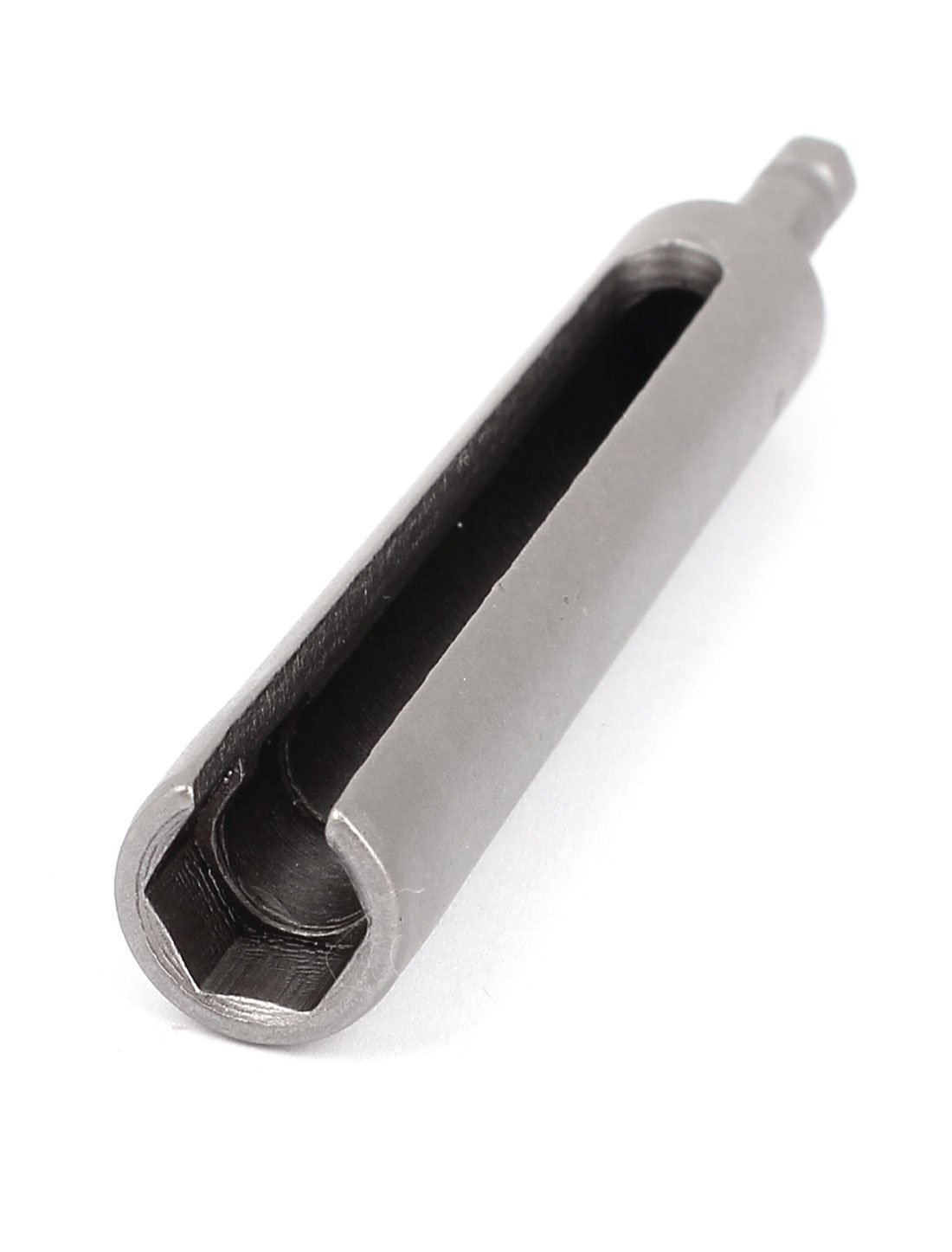 sourcing map 120 mm longitud 10 mm tuercas hexagonales llave de vaso con ranuras Bit controlador de extensión gris