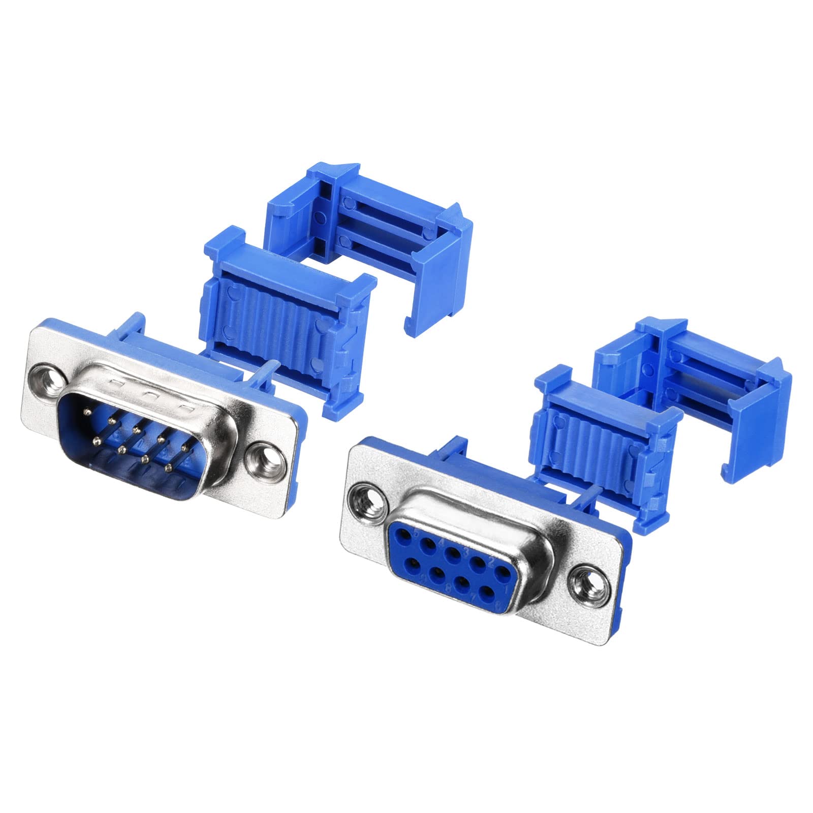 RASTKY Adattatore Seriale DB9 A Terminale – 2 Pezzi Connettore Femmina A Vite, 9 Pin Per Debug Industriali