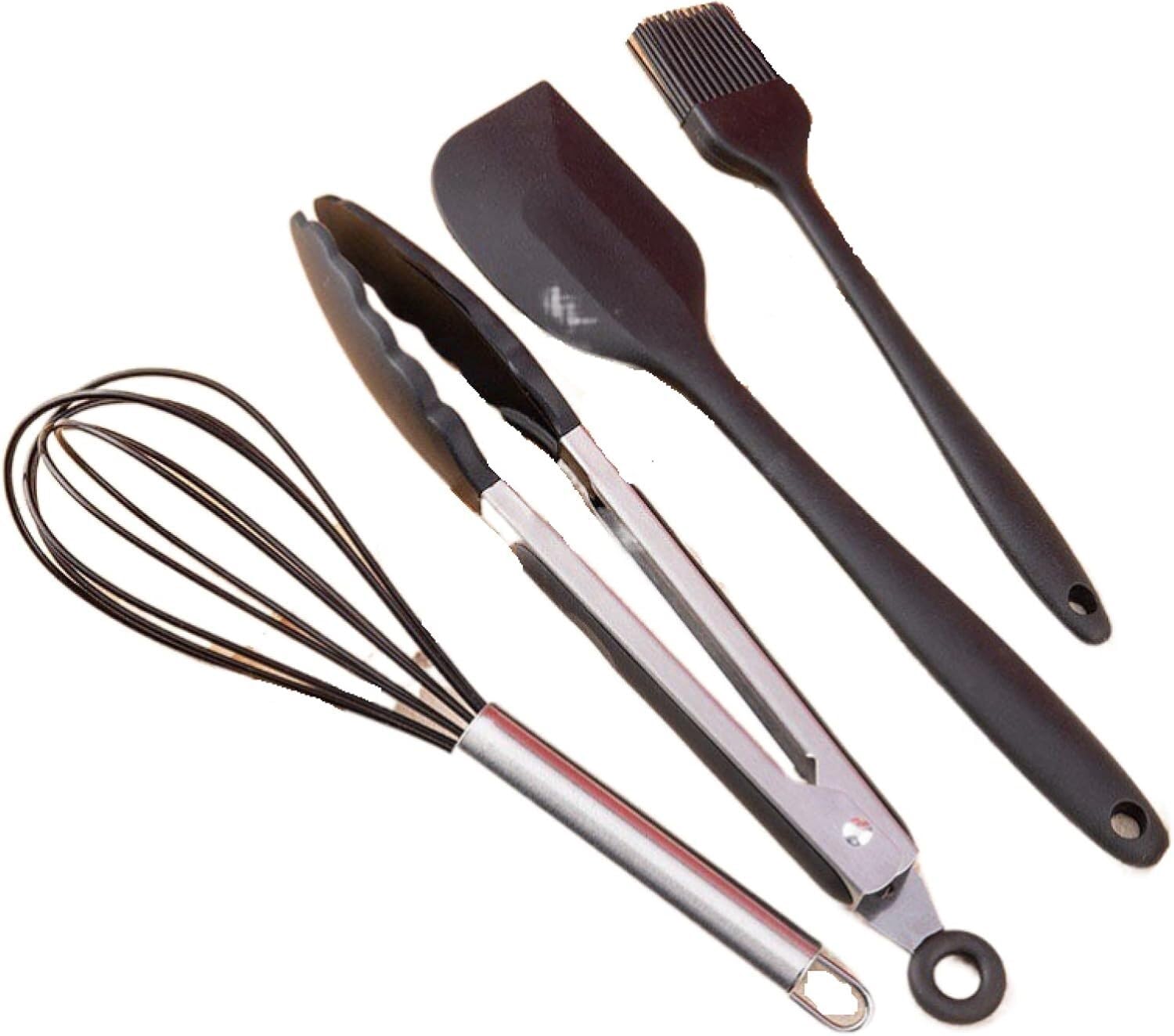 HTTGDGDH Kitchen Utensils Set, Cooking Utensils Set Kitchen Cookware Silicone Kitchenware Non Stick Tool,4pcs B