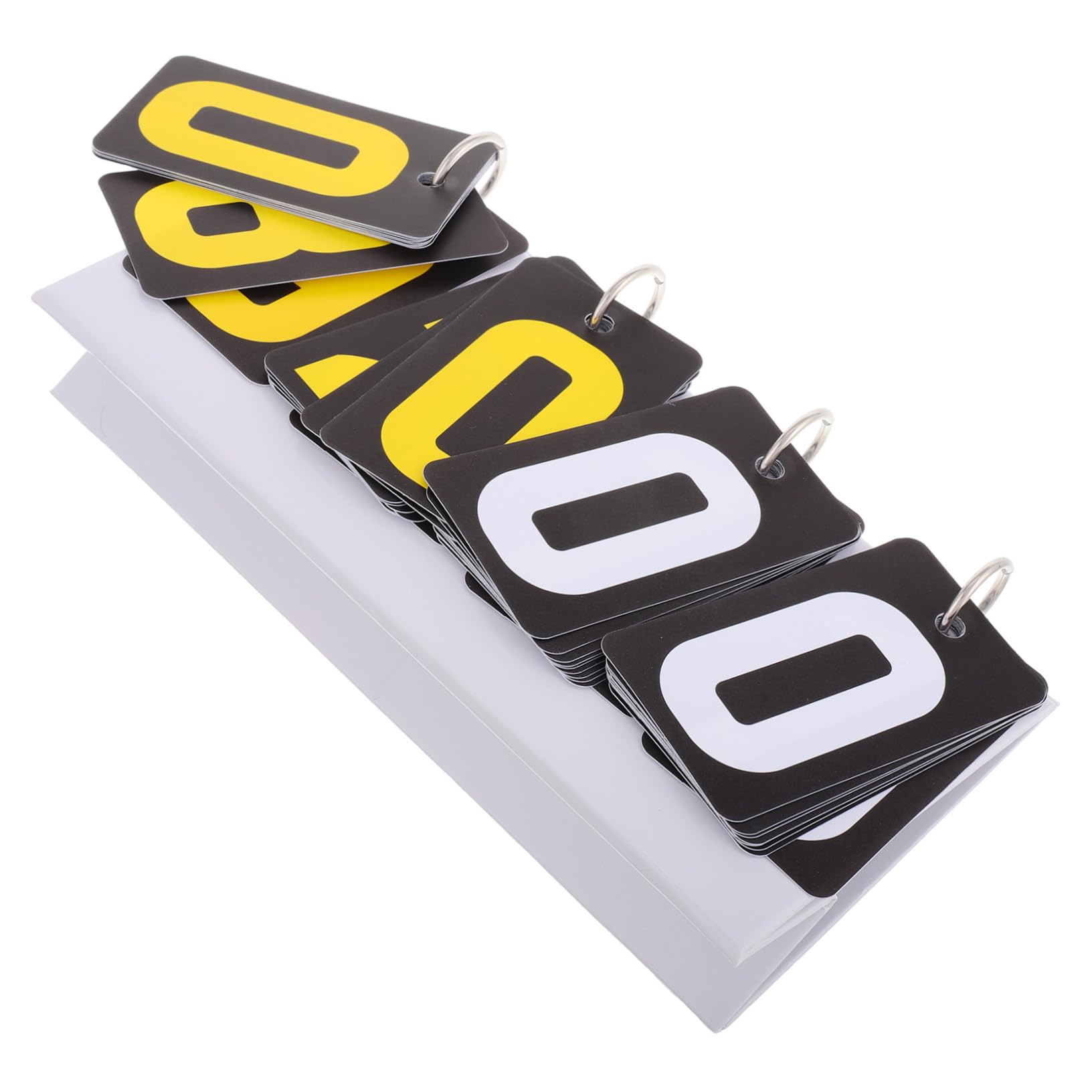 KICHOUSE 4-Number Flip Scoreboard Portable Basketball Scoreboard for Baseball Volleyball Table Tennis Outdoor Games Easy to Update Scores