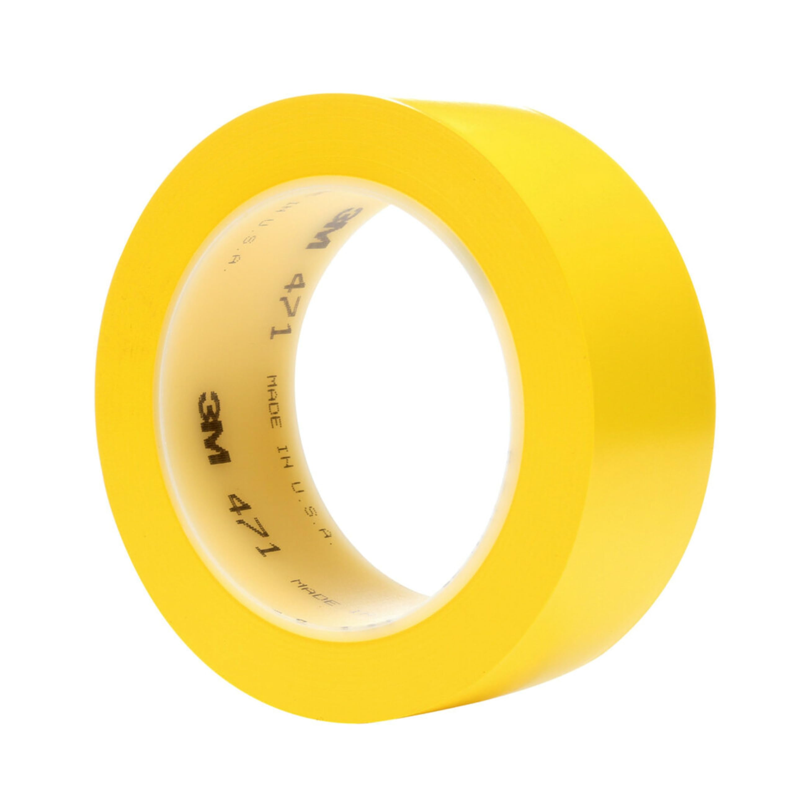 3M Ruban Adhésif Vinyle 471, Jaune, 50 mm x 33 m, 0.14 mm