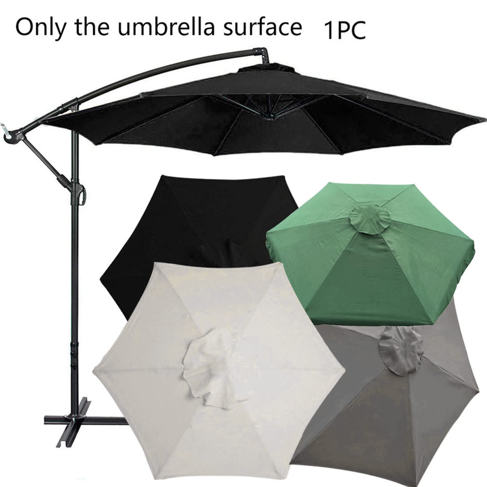 Copertura per ombrellone, panno di ricambio per ombrellone, accessorio per interni ed esterni, giardino, cortile, decorazione, copertura per ombrello