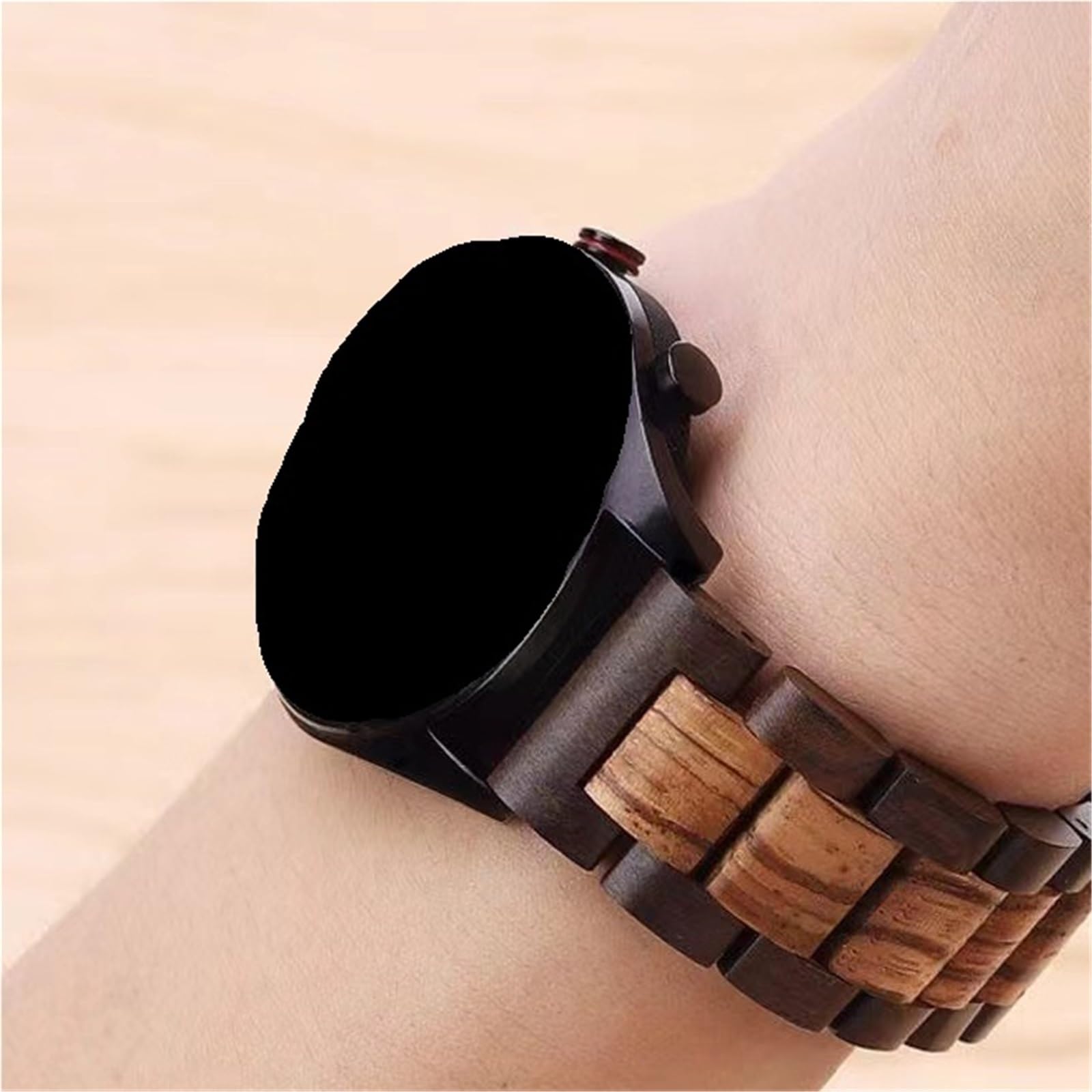 Cinturino di ricambio classico in legno a sgancio rapido da 20 mm 22 mm, cinturino da lavoro retrò e confortevole