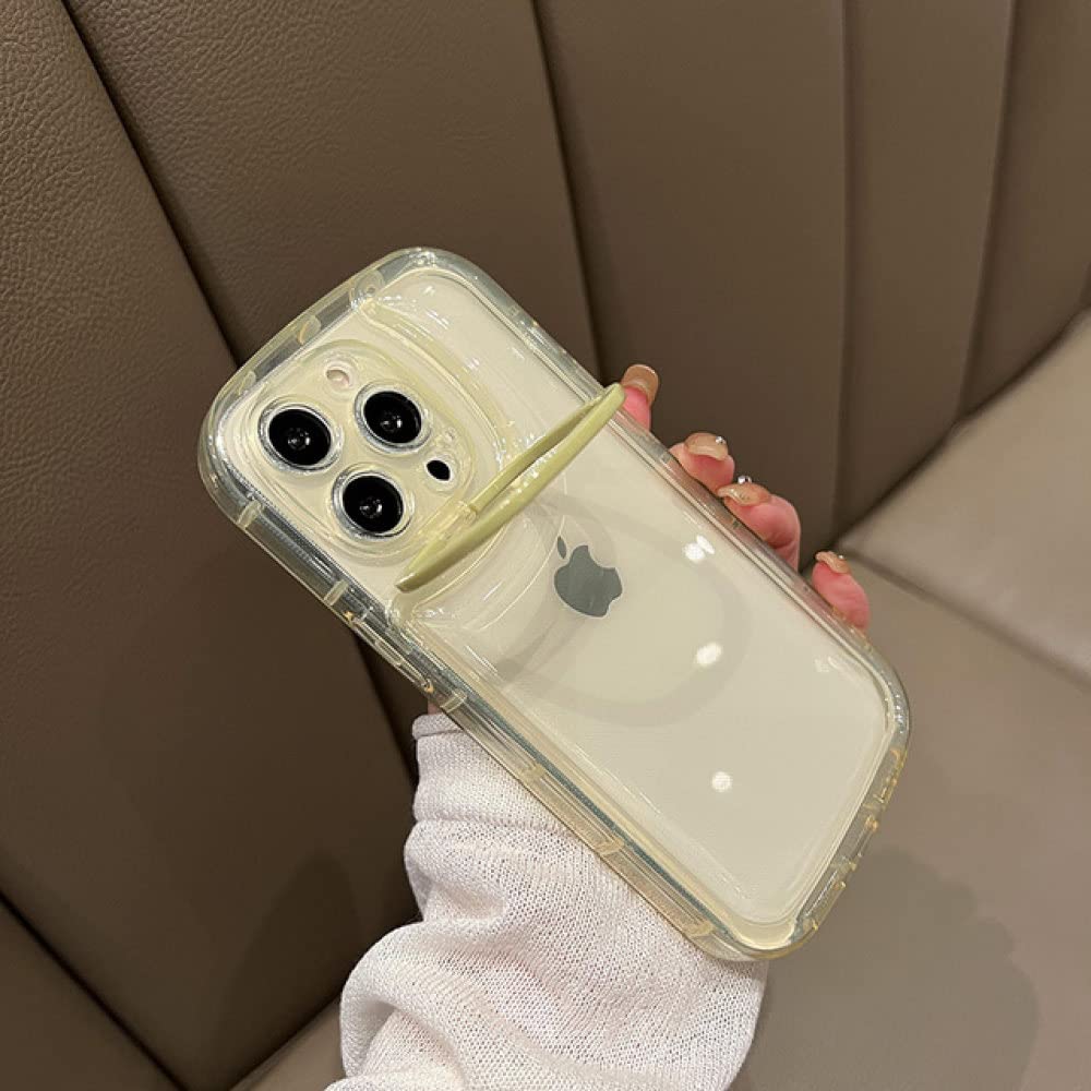 Coque transparente iPhone 15 avec support photo pliable pour vos appels visio - 8