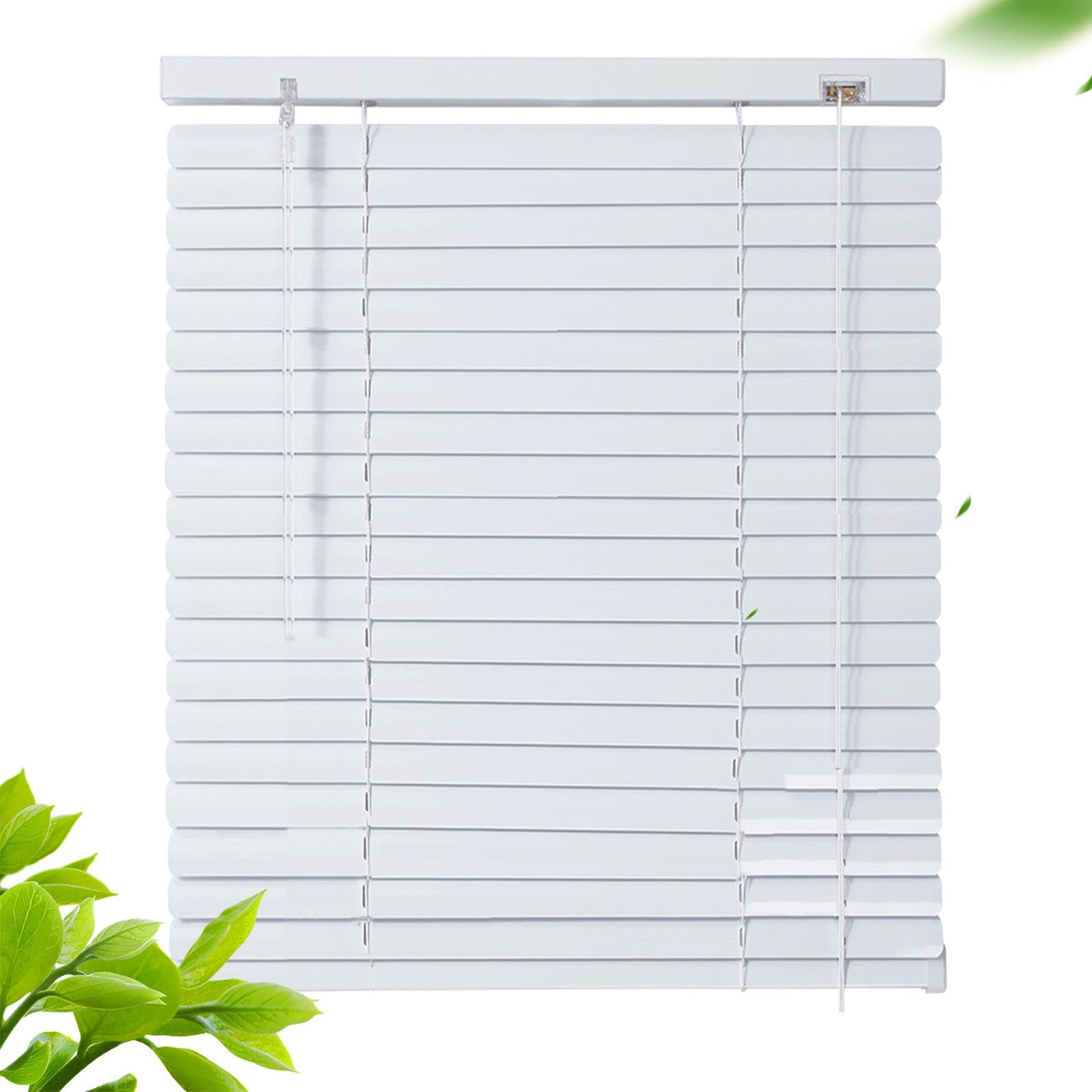 TZYYAO Metal Venetian Blinds White,Aluminum Blinds for Indoor Windows,25mm Aluminium Slat,Anti-UV Waterproof Light Adjustment Privacy Shutters,166 Sizes,Customisable,WxH-50x90cm/20x35in