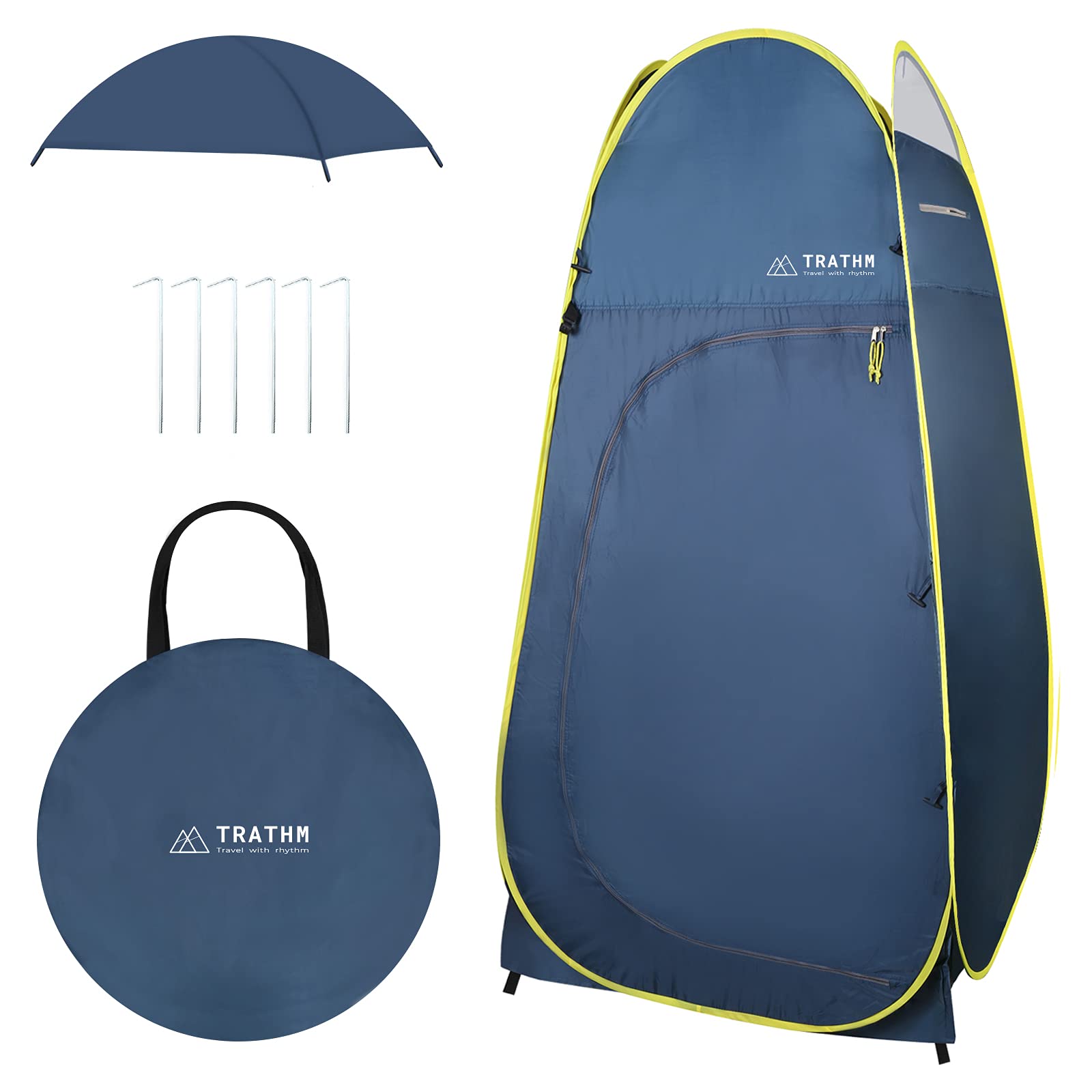 IBVIVIC Tente de douche pop-up avec sac de transport pour l'extérieur, la plage, la pêche, le IBVIVIC Tente de douche pop-up avec sac de transport pour l'extérieur, la plage, la pêche, le