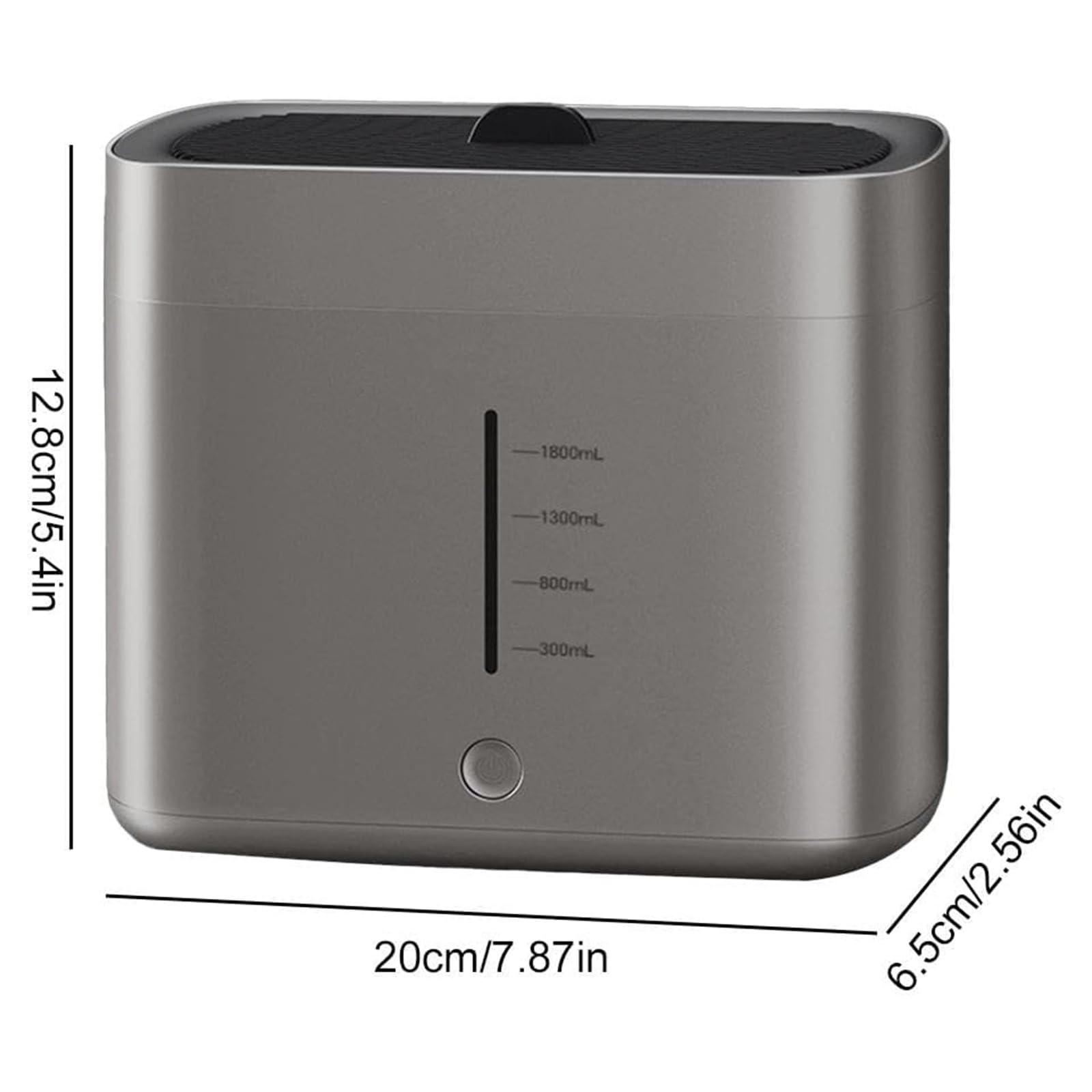 Lavabicchieri elettrico per tazze da tè, 1,8 litri, lavabicchieri automatico da tavolo, getto d'acqua a fontana, arresto automatico, comodo rabbocco dell'acqua(Black)