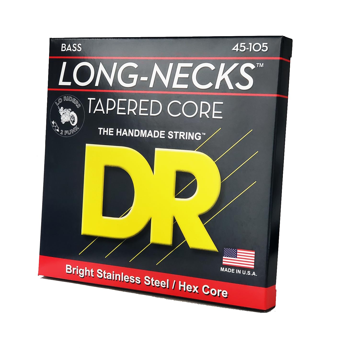 Dr cuerdas tmh45 45 – 105 tamaño mediano Set hecho a mano cuello largo cuerdas con revestimiento de acero inoxidable