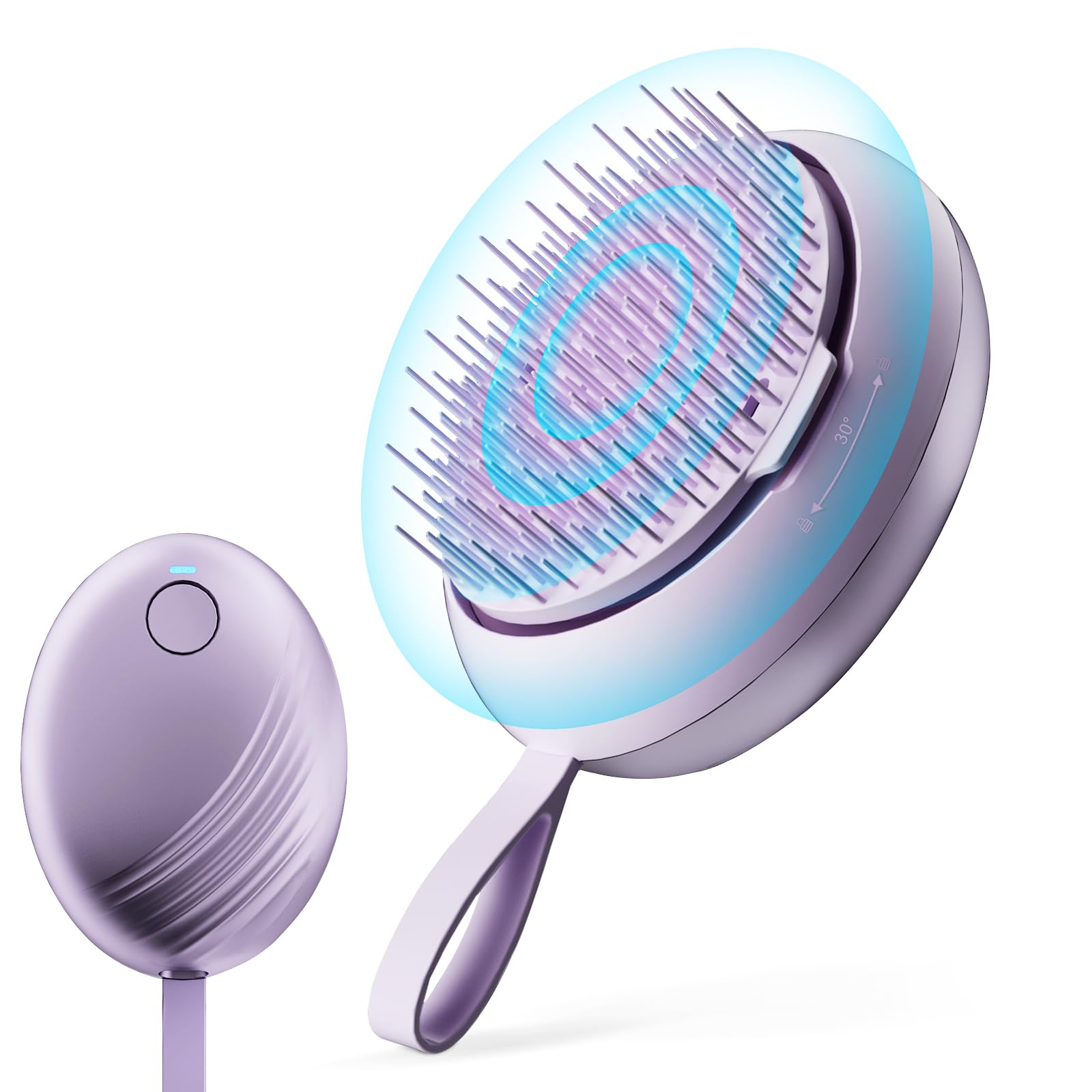 Electric Hair Growth brush - Hair Care Comb for Dandruff Removal - Built-in Anion Device -Rechargeable - Scalp Massager Hair Follicle Stimulation Tool - Gifts for Men and Women to Relax Head Stress