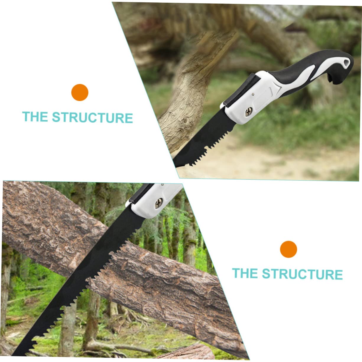 Abaodam Folding Hand Saws for Outdoor Use Durable Pruning Saws with Comfortable Grip for Hiking and Camping Efficient Tree Cutting and Trimming Tool