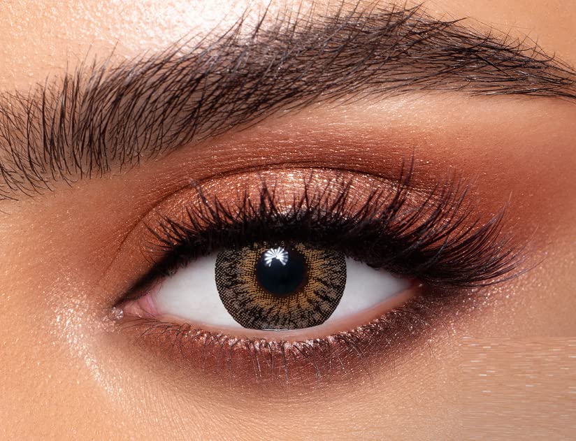 Dahab Soft Contact Lenses - Dahab Daily Collection (1 Pair Pack, Sun Kiss #9)