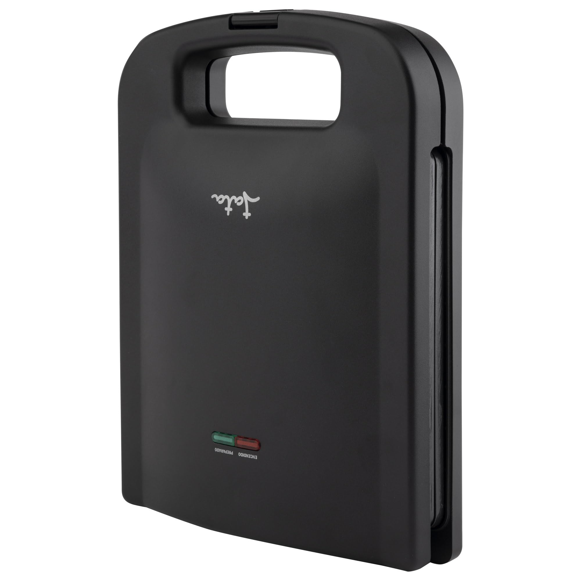 JATA JESW1551 - Sandwichera Antiadherente para 4 Sandwiches XXL. Sellado Perfecto. Tostado Rápido y Uniforme. Fácil Limpieza. Almacenaje Vertical. 1400 W