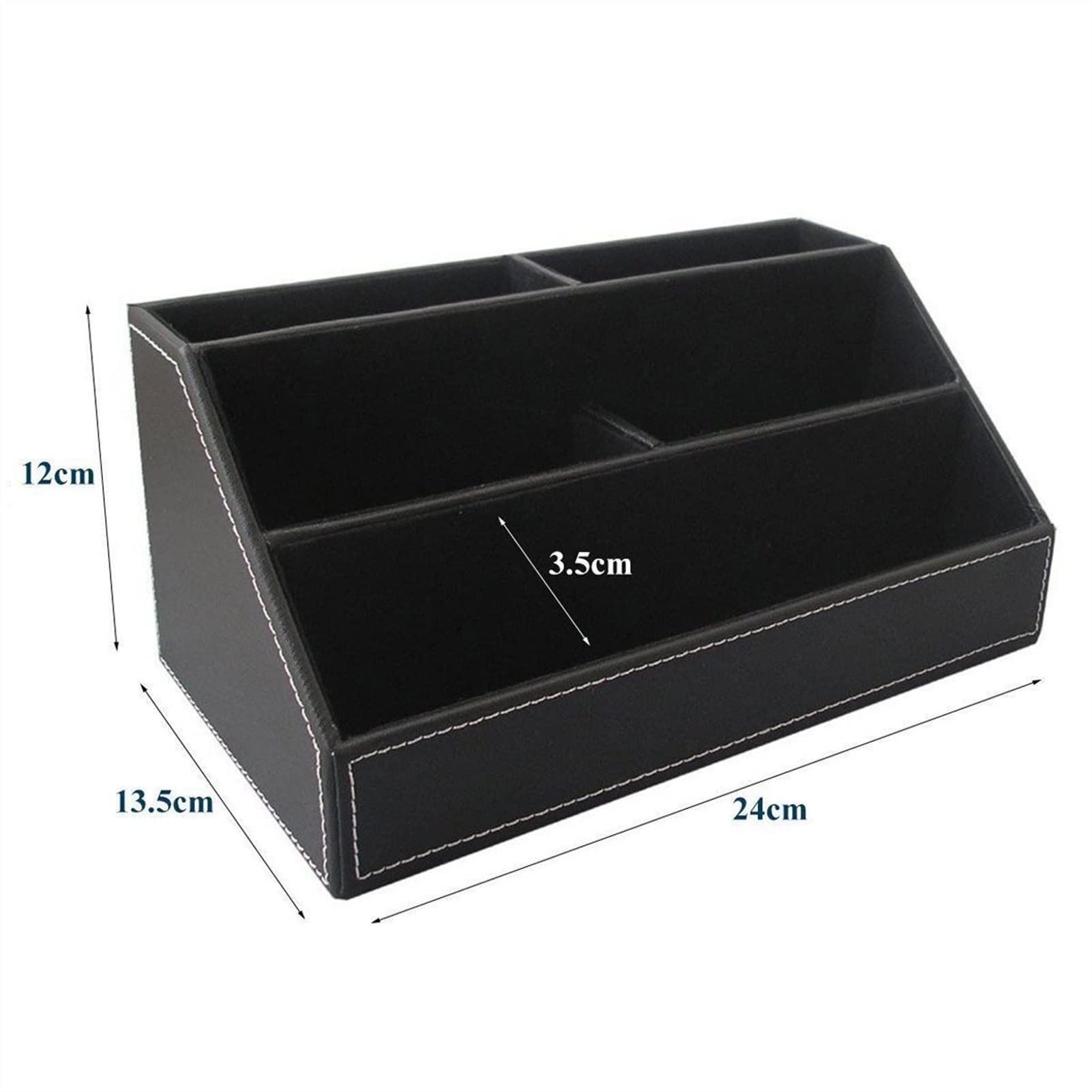 Portadocumenti da Scrivania File Rack Home Office in Legno Struttura in Legno Pelle Multifunzione Desk Cancelleria Cancelleria Penna Penna/Portamittente Vaschetta Portacorrispondenza