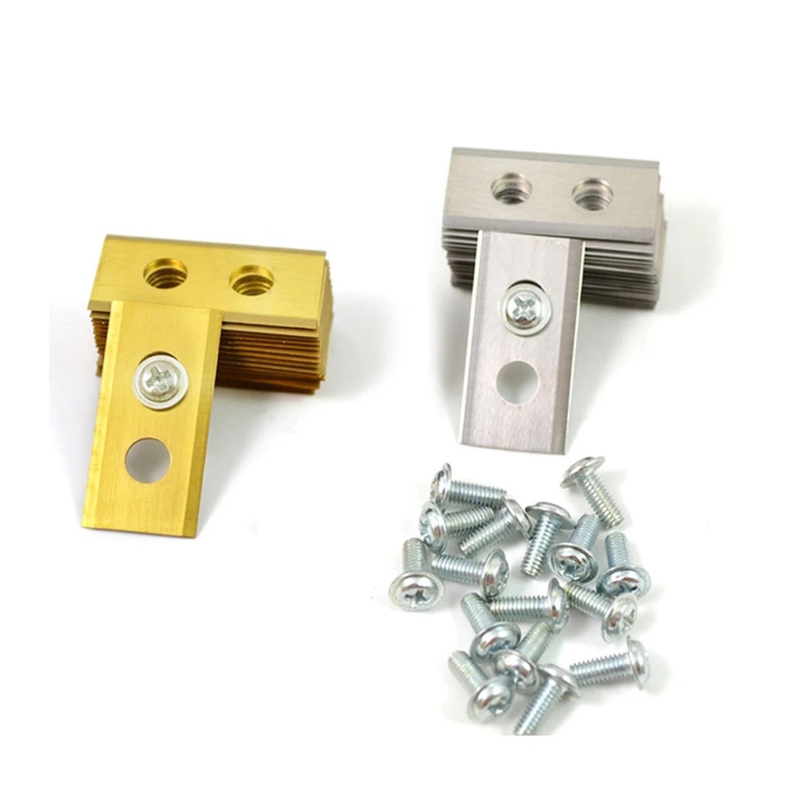 30–60 Stück Rasenmäher-Ersatzmesser Aus Edelstahl, 2-Loch-Design, Kompatibel Mit Mammotion Luba Roboter-Rasenmäher-Zubehör(Gold-60PCS)