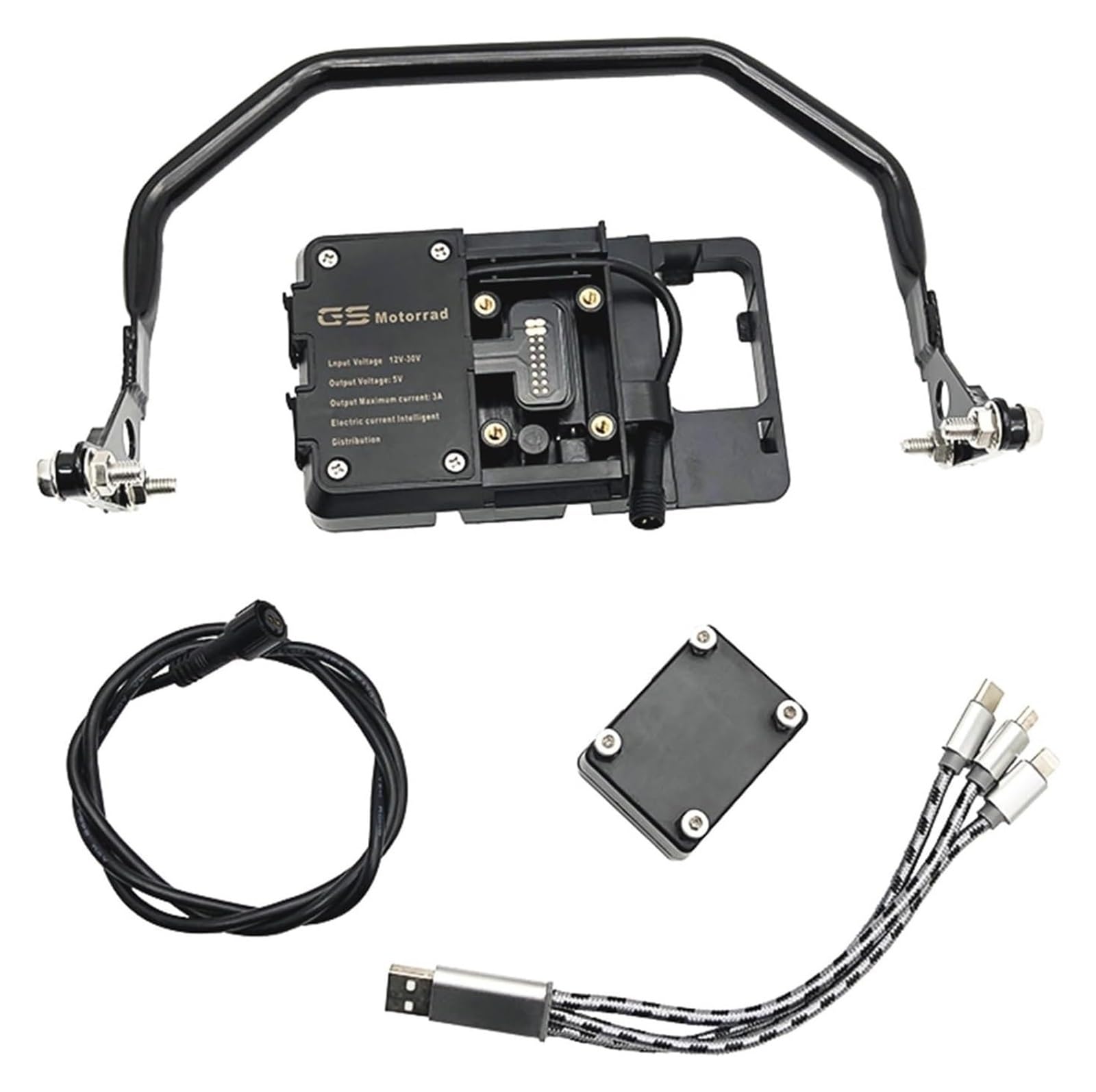 para BMW R1250GS R1250 GS R 1250 GS GSA para Adventure ADV 2019 2020 Soporte De Manillar para Navegación GPS para Teléfono Móvil De 12 Mm Motocicleta Soporte Navegación(Full Set AB)