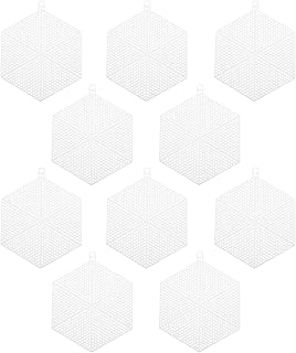 Operitacx Three-Dimensional Embroidered Grid Board 5.91X4.72 Inch Plastic Canvas Mesh Sheet for Needlepoint Crochet and Yarn Craft Projects