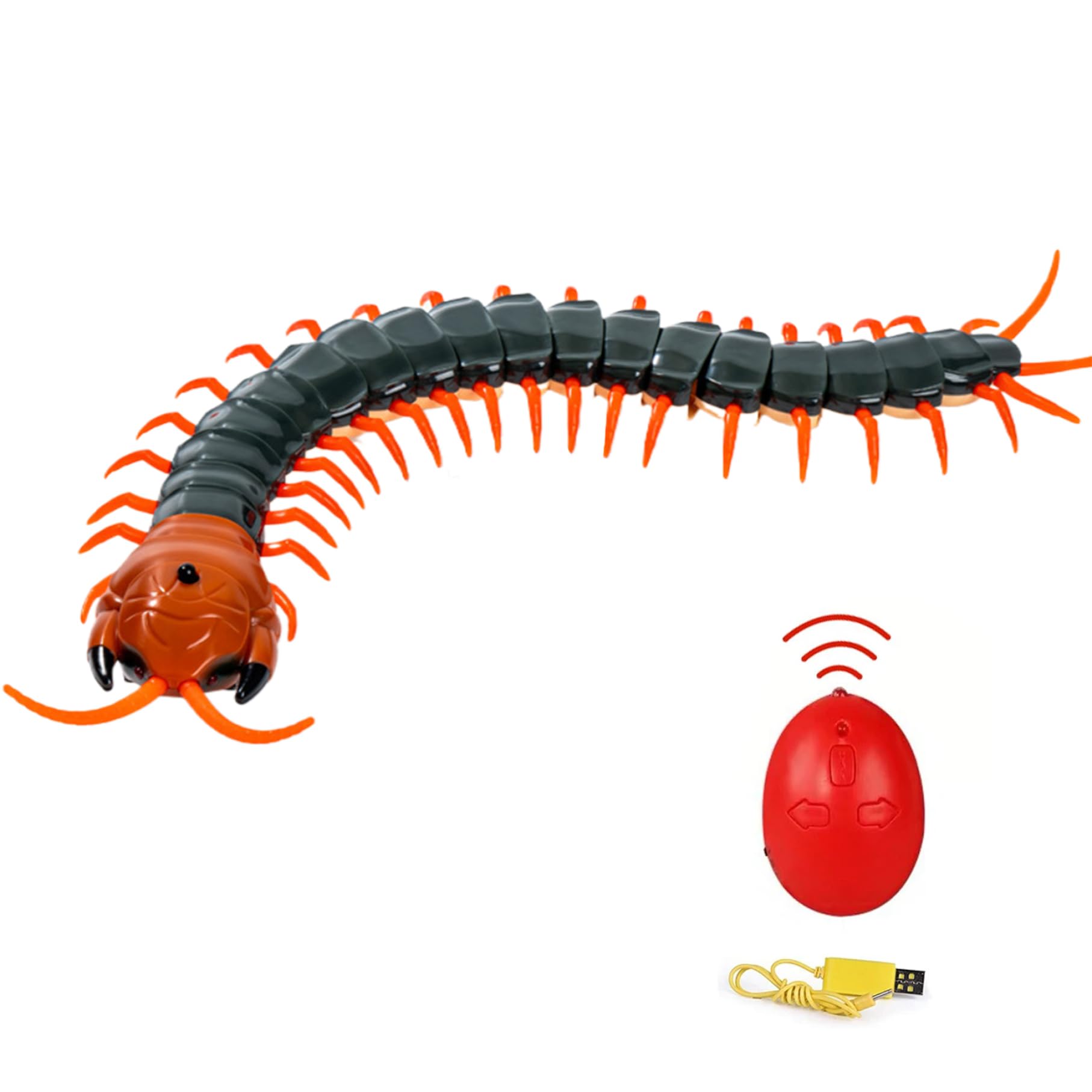 Giocattolo telecomandato Simulazione di centopiedi Giocattolo RC con Linguetta Retrattile Ricarica USB
