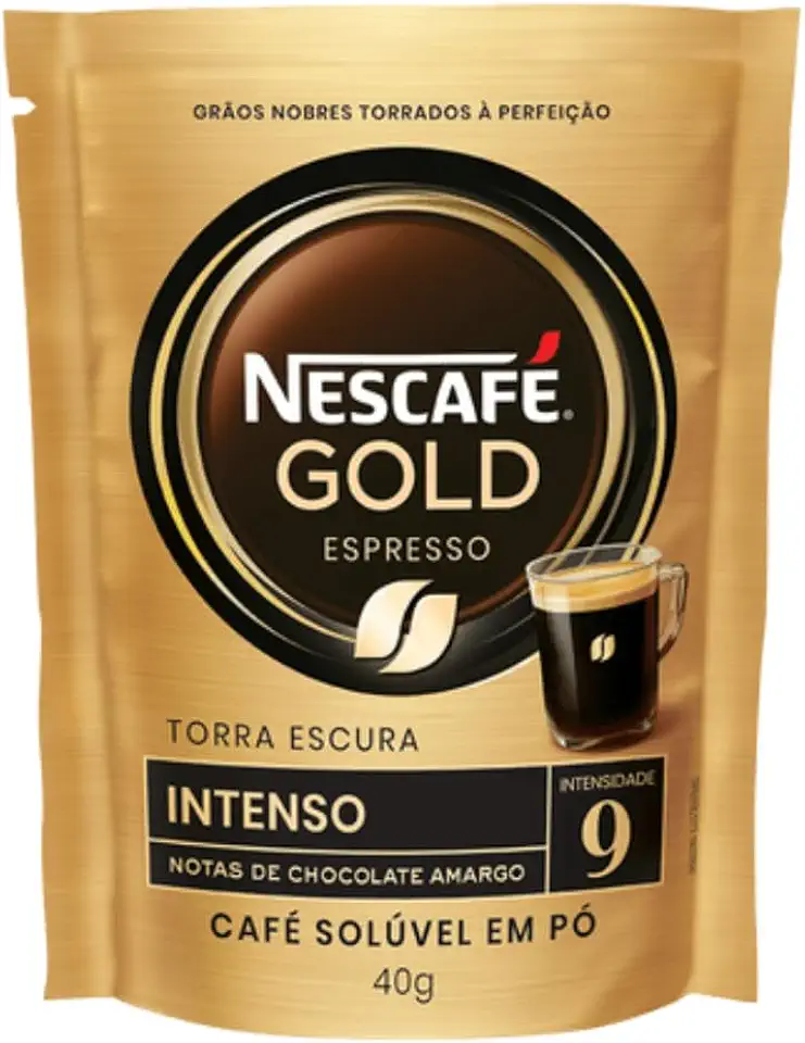 Café Solúvel NESCAFE GOLD Intensidade 9 Sachet 40g