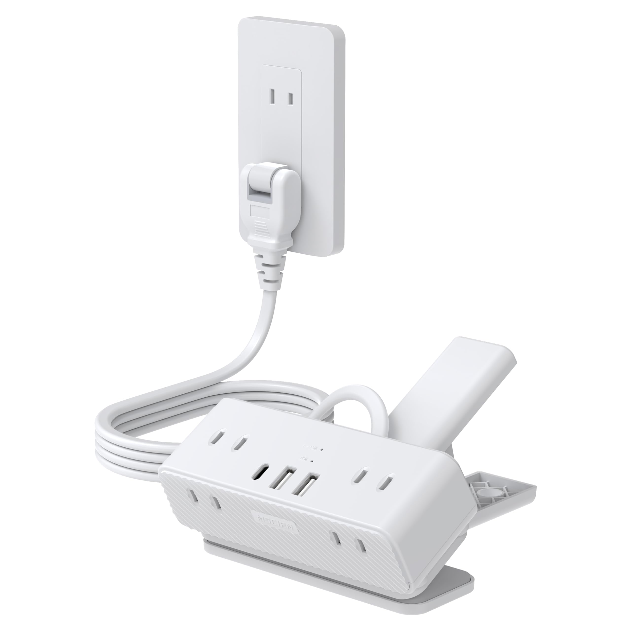 エムサイン(Mscien) 電源タップ クリップ 延長コード 2m usb付き…