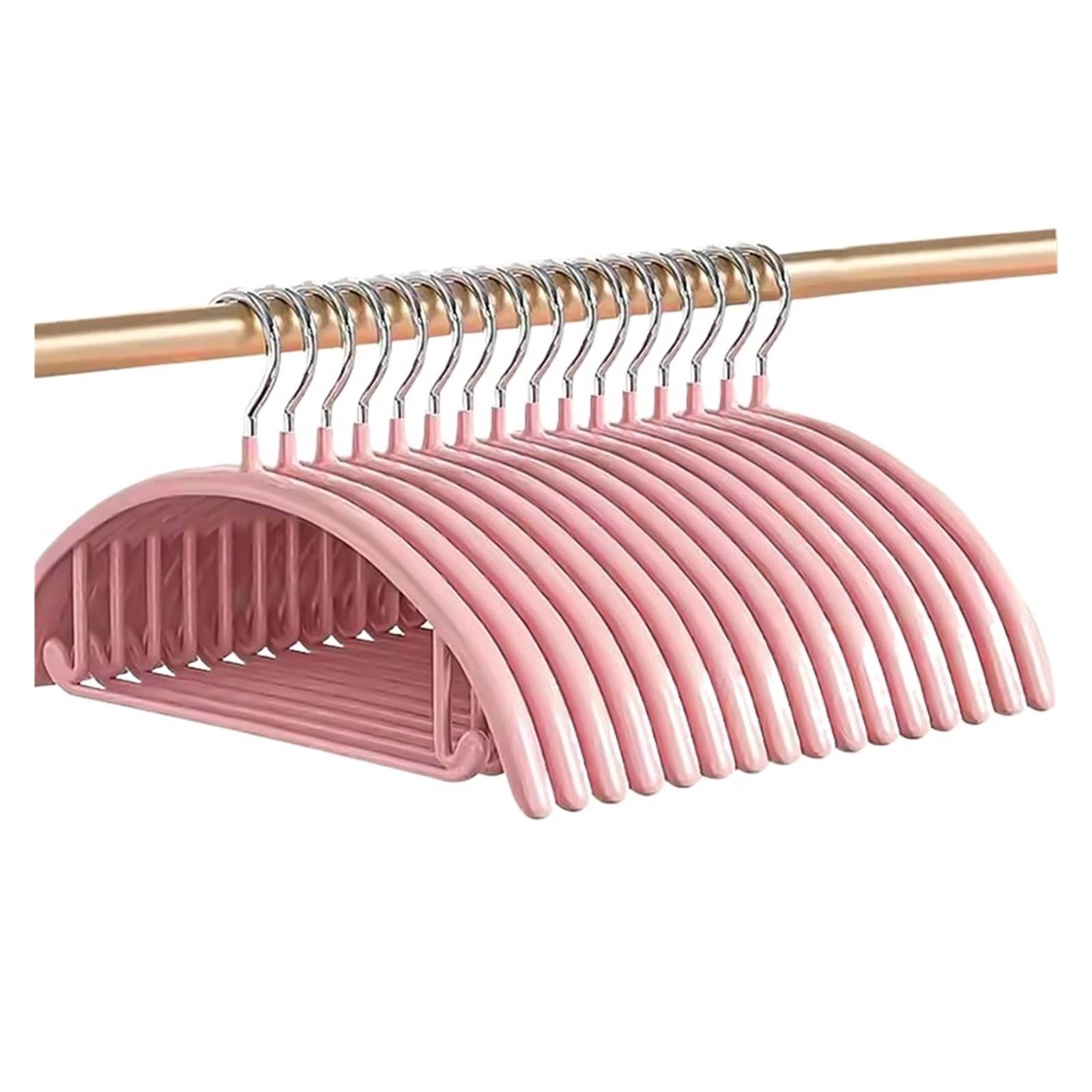 Perchas de acero inoxidable antideslizantes de alta calidad para hombre, perchas gruesas sin costuras (paquete de 15 unidades), solución de almacenamiento de ropa resistente y duradera