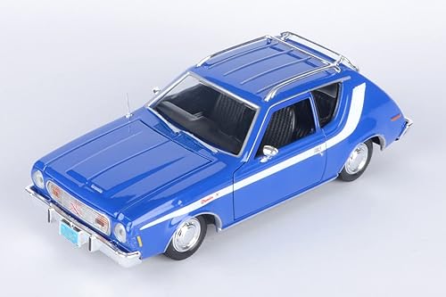 Miniatura 5 de Motormax 1974 AMC Gremlin X 1:24 Modelo fundido a presión Forgotten Classics Series 79045 Azul
