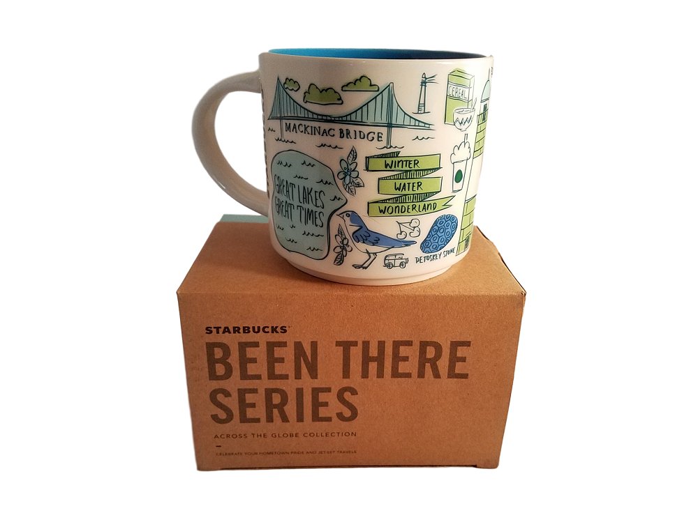 Amazon.com: Starbucks Michigan Been There Series Ceramic Coffee Mug, 14 oz  : Home & Kitchen