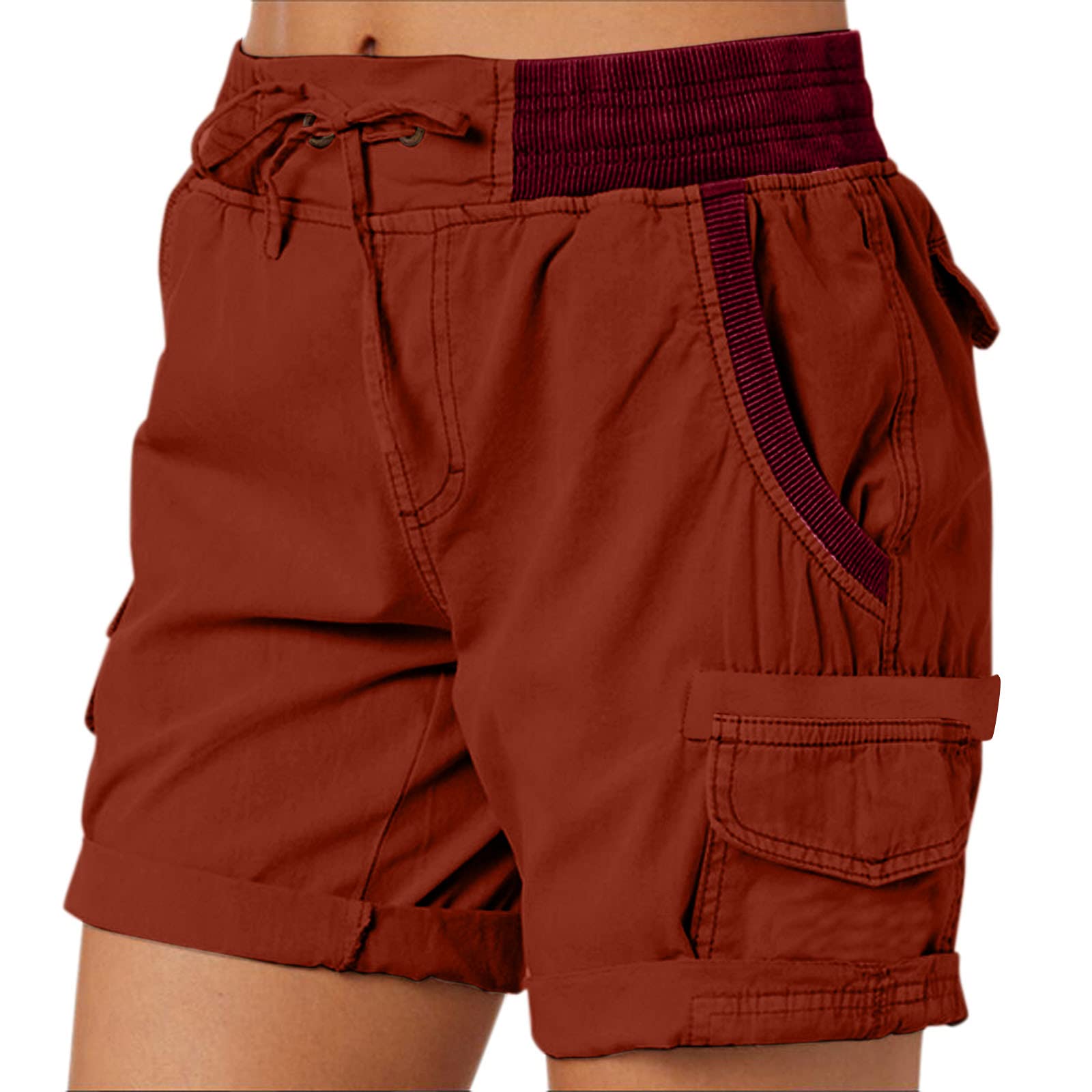 Genericwomen Cargo Shorts Summer Ladies Loose Hiking Travel