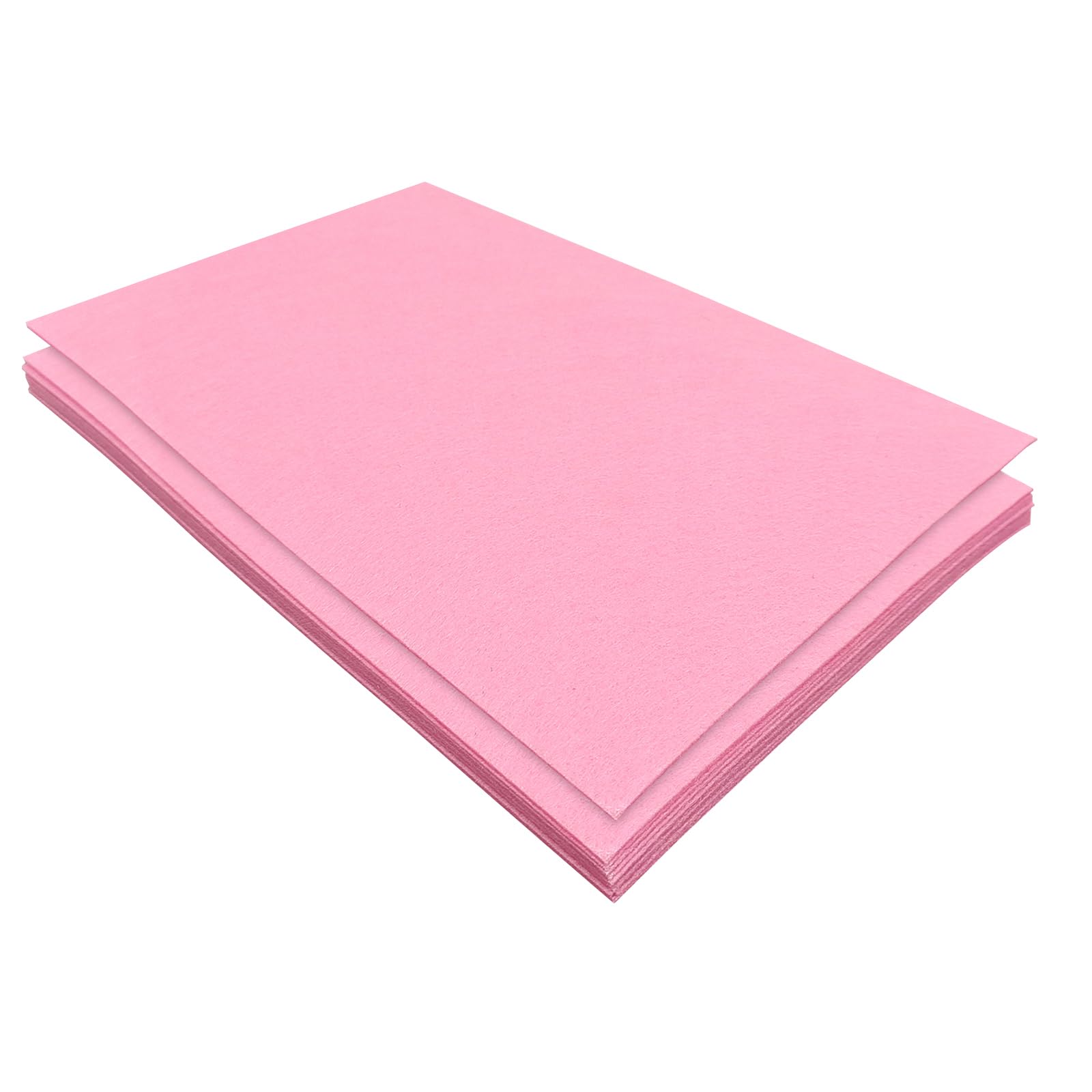 Jtnohx Pink Stiff Felt Sheets, 11 Pcs Felt Fabric, 17.78×28.7Cm Colour Fabric Square For Crafts, Craft Material For Sewing (Pink)